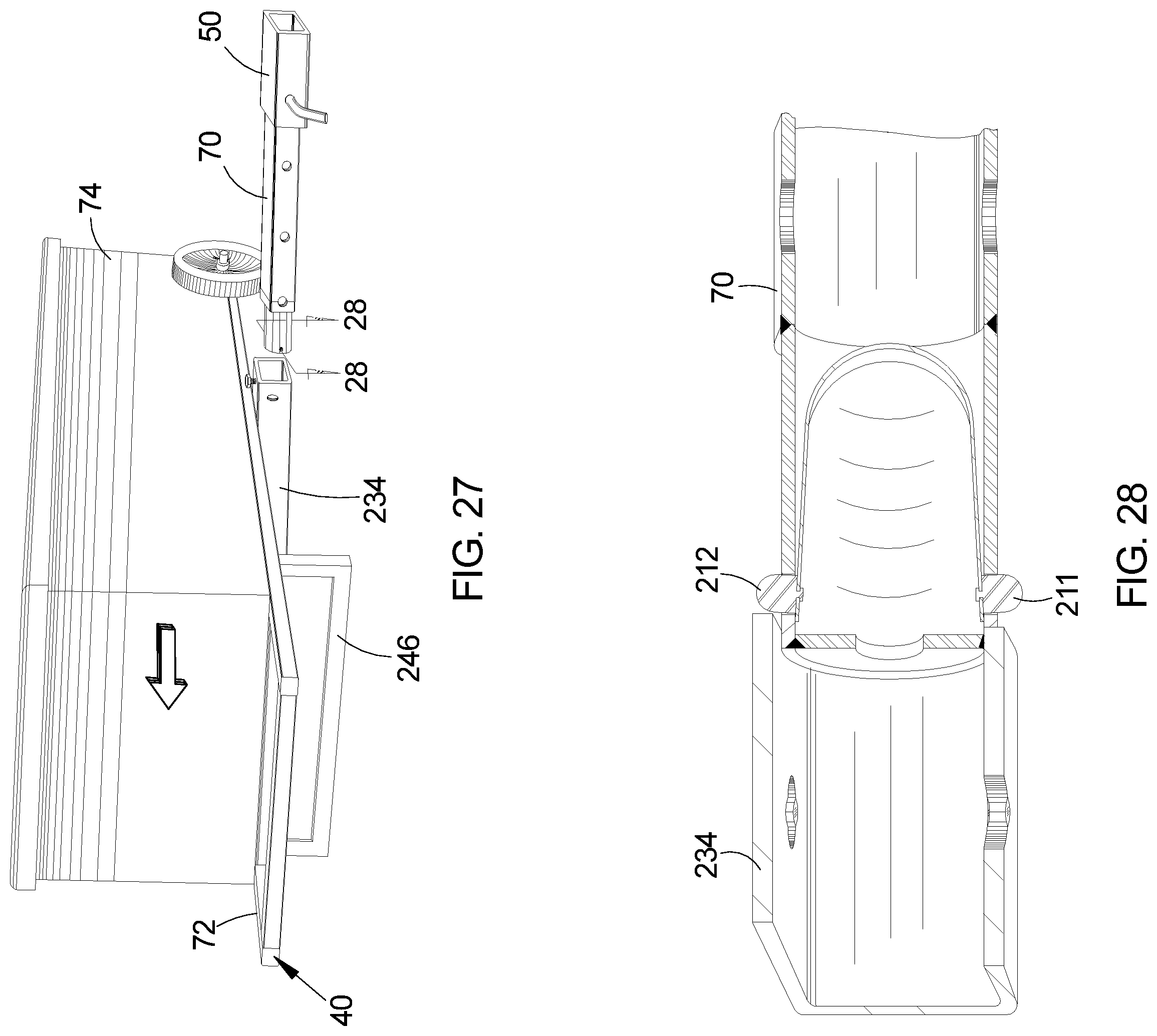 Patent US12351227 Figure 16 – Cargo hauling assembly and method of utilizing the cargo hauling assembly on a vehicle