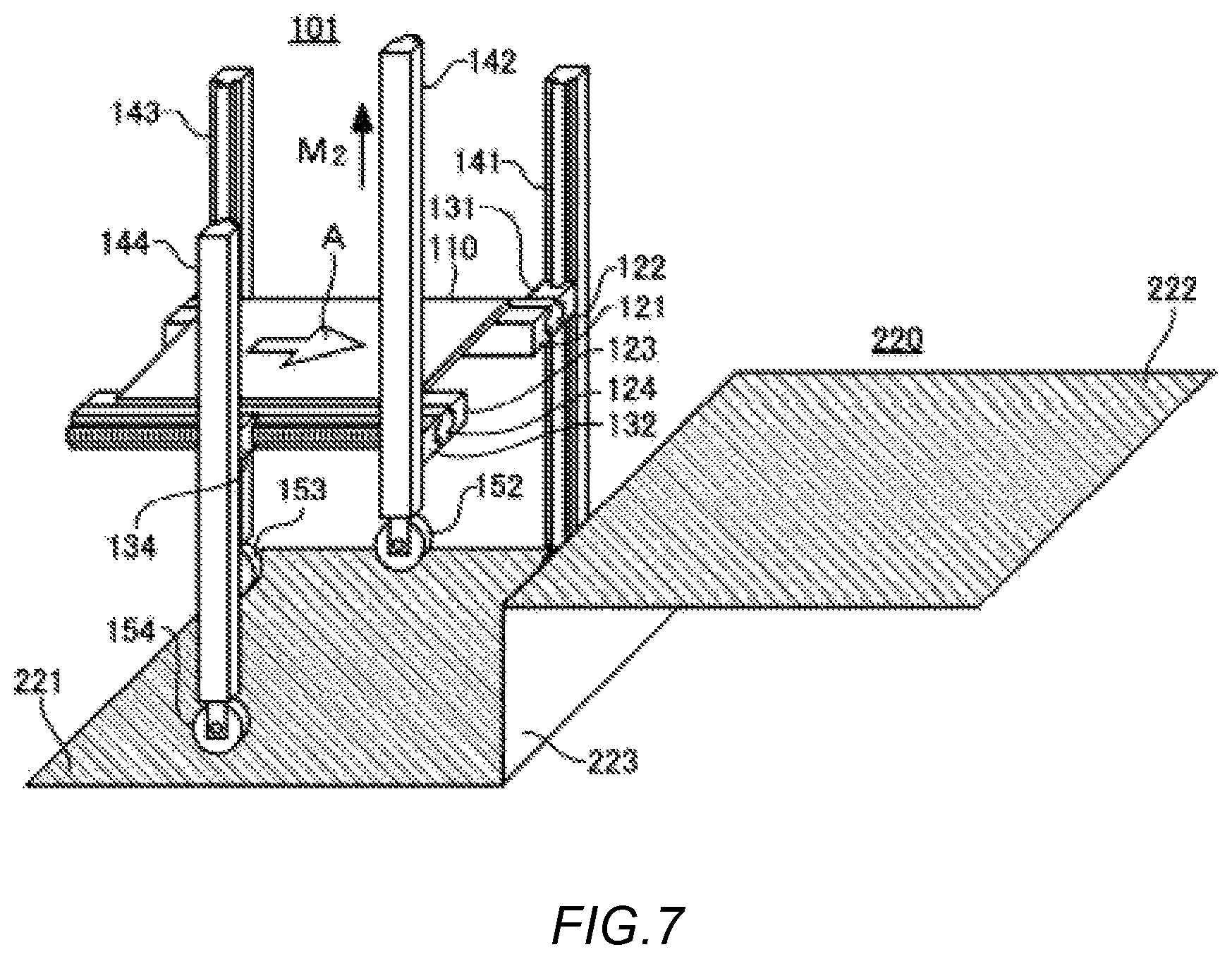 Patent US12351228 Figure 7 – Transportation device