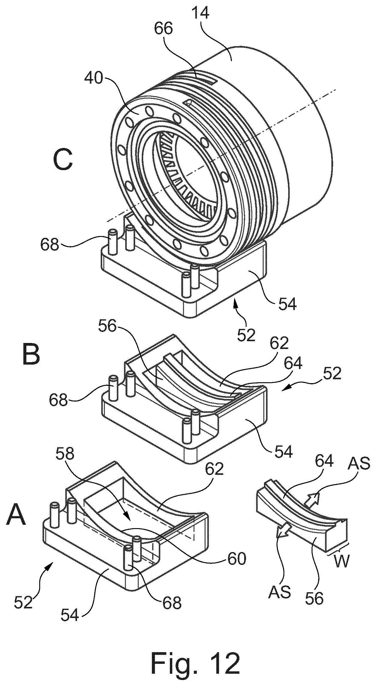 Patent US12351232 Figure 15 – Retractable steering wheel arrangement with non-planar steering wheel rim
