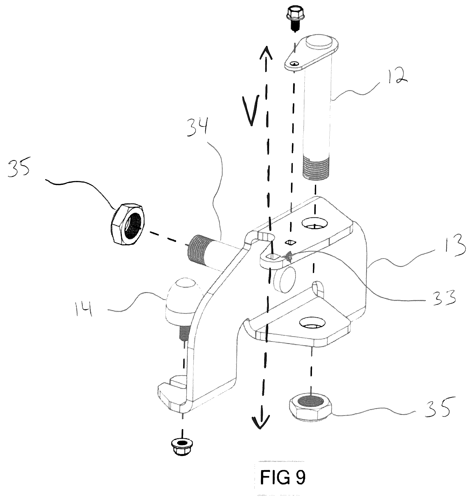 Patent US12351235 Figure 9 – Vehicle articulating and caster steering