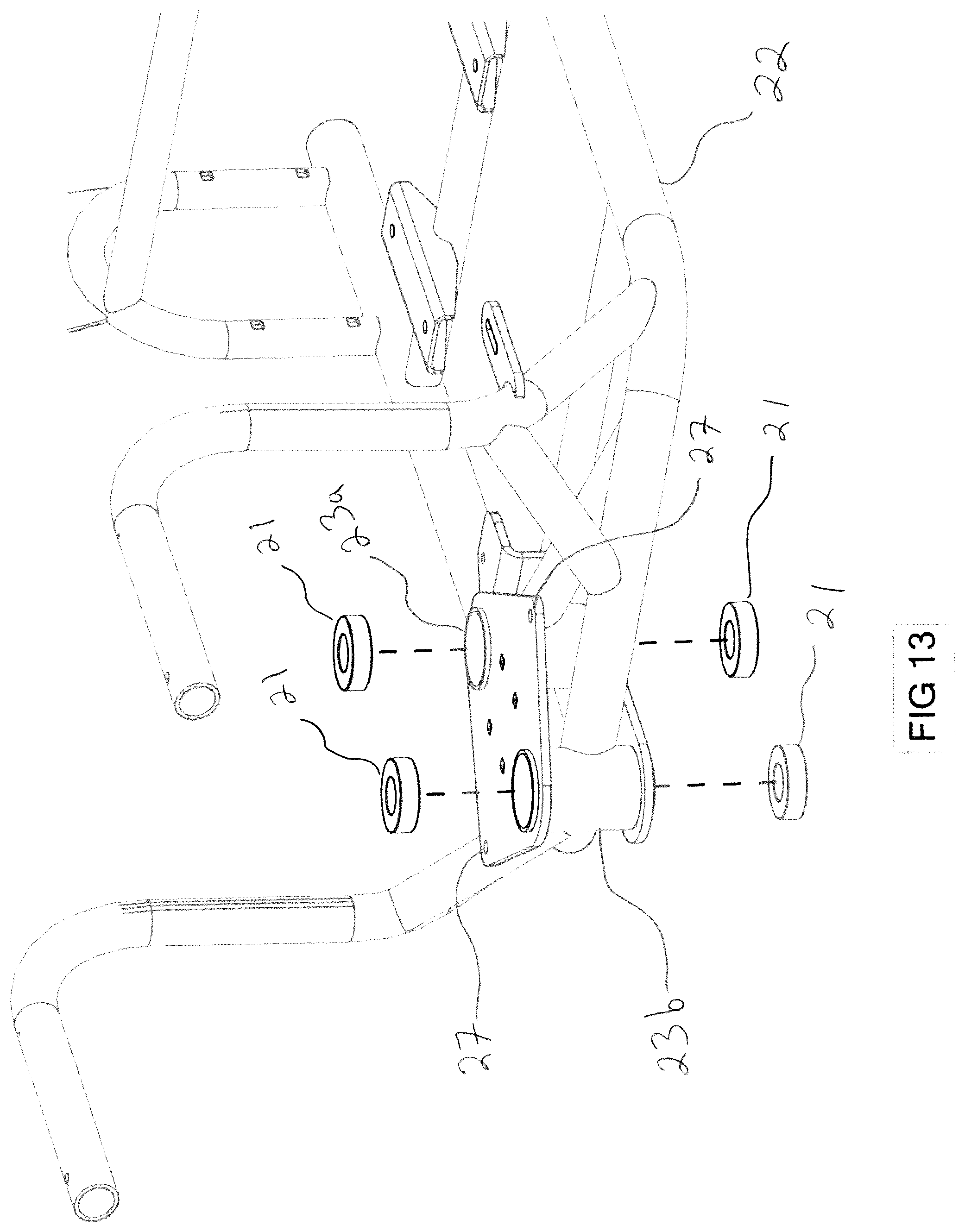 Patent US12351235 Figure 13 – Vehicle articulating and caster steering