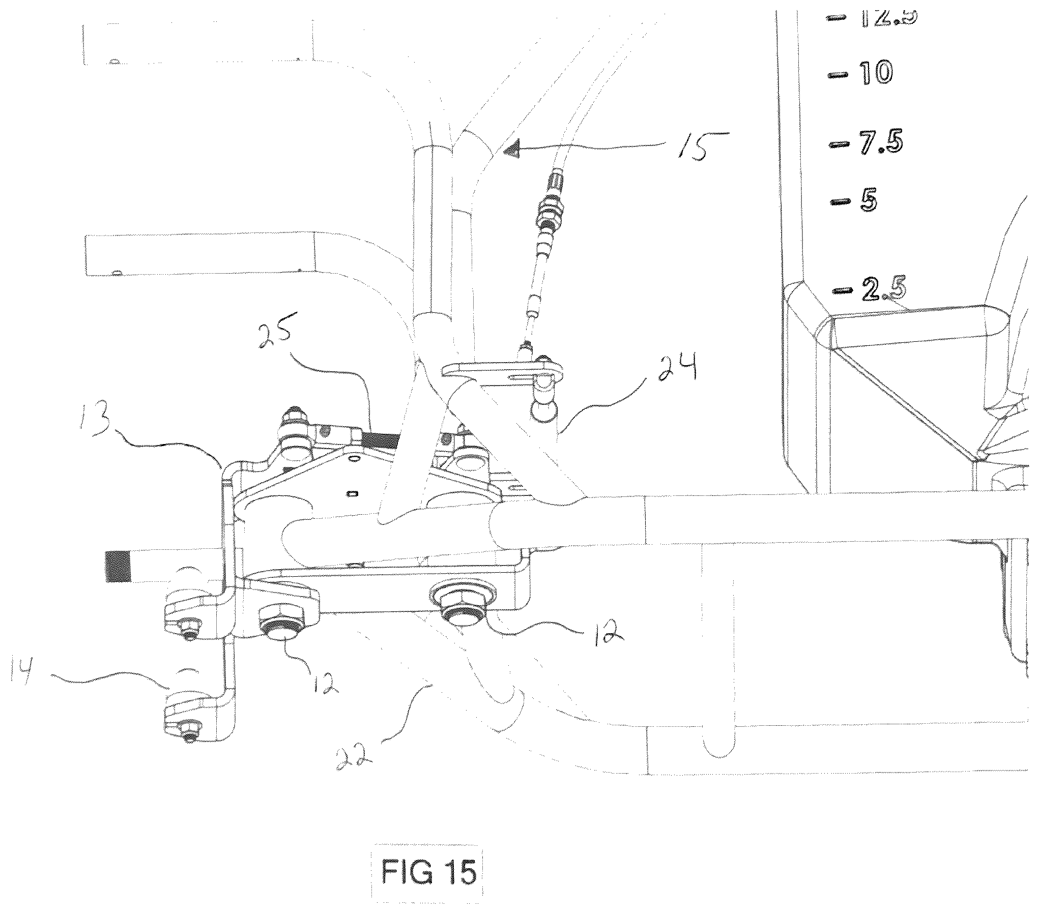 Patent US12351235 Figure 15 – Vehicle articulating and caster steering