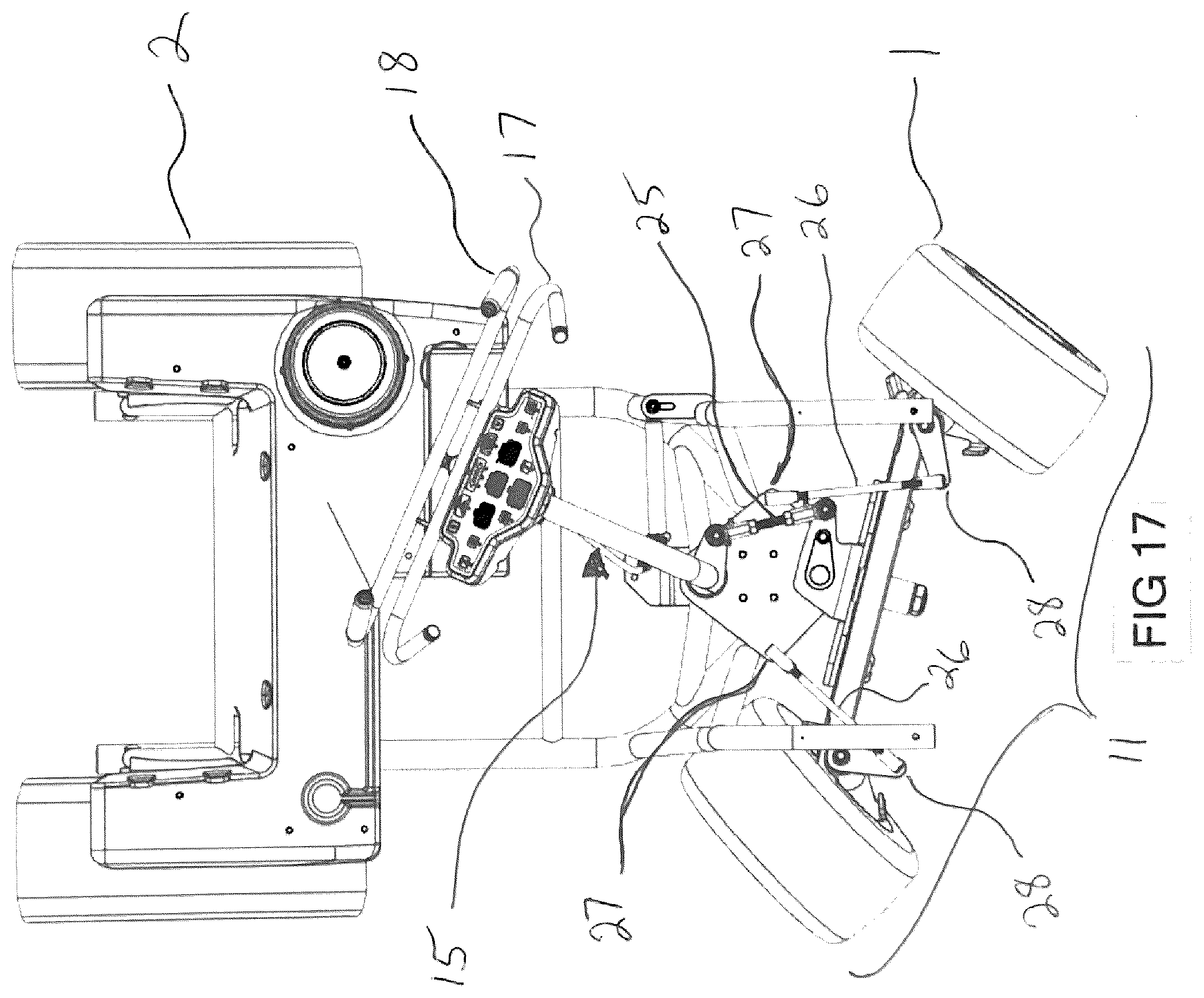 Patent US12351235 Figure 17 – Vehicle articulating and caster steering