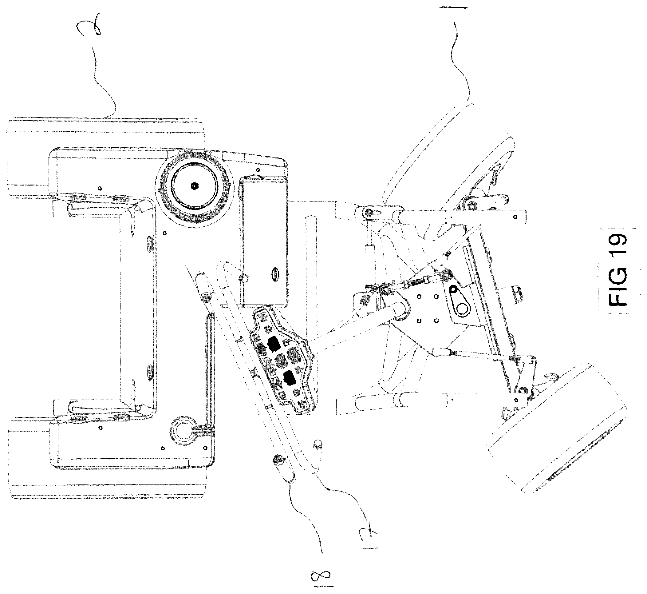 Patent US12351235 Figure 19 – Vehicle articulating and caster steering