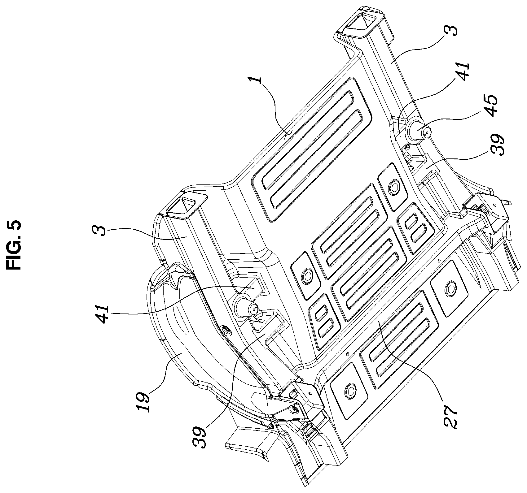 Patent US12351243 Figure 5 – Vehicle body structure