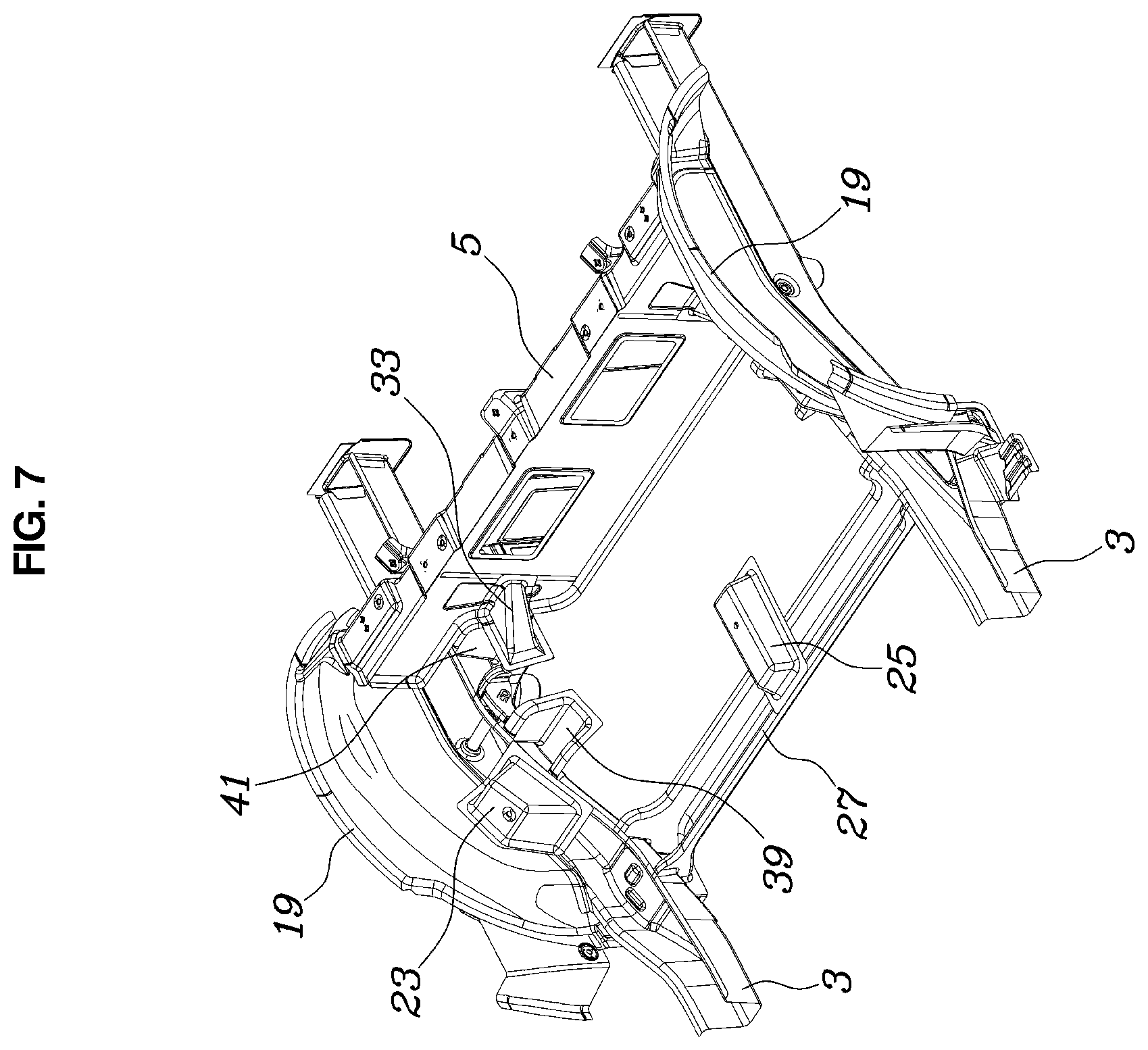 Patent US12351243 Figure 7 – Vehicle body structure