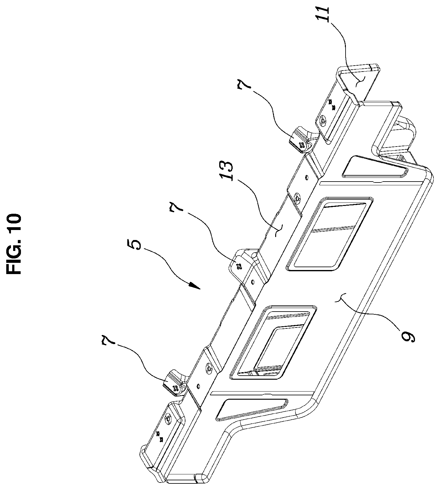 Patent US12351243 Figure 10 – Vehicle body structure