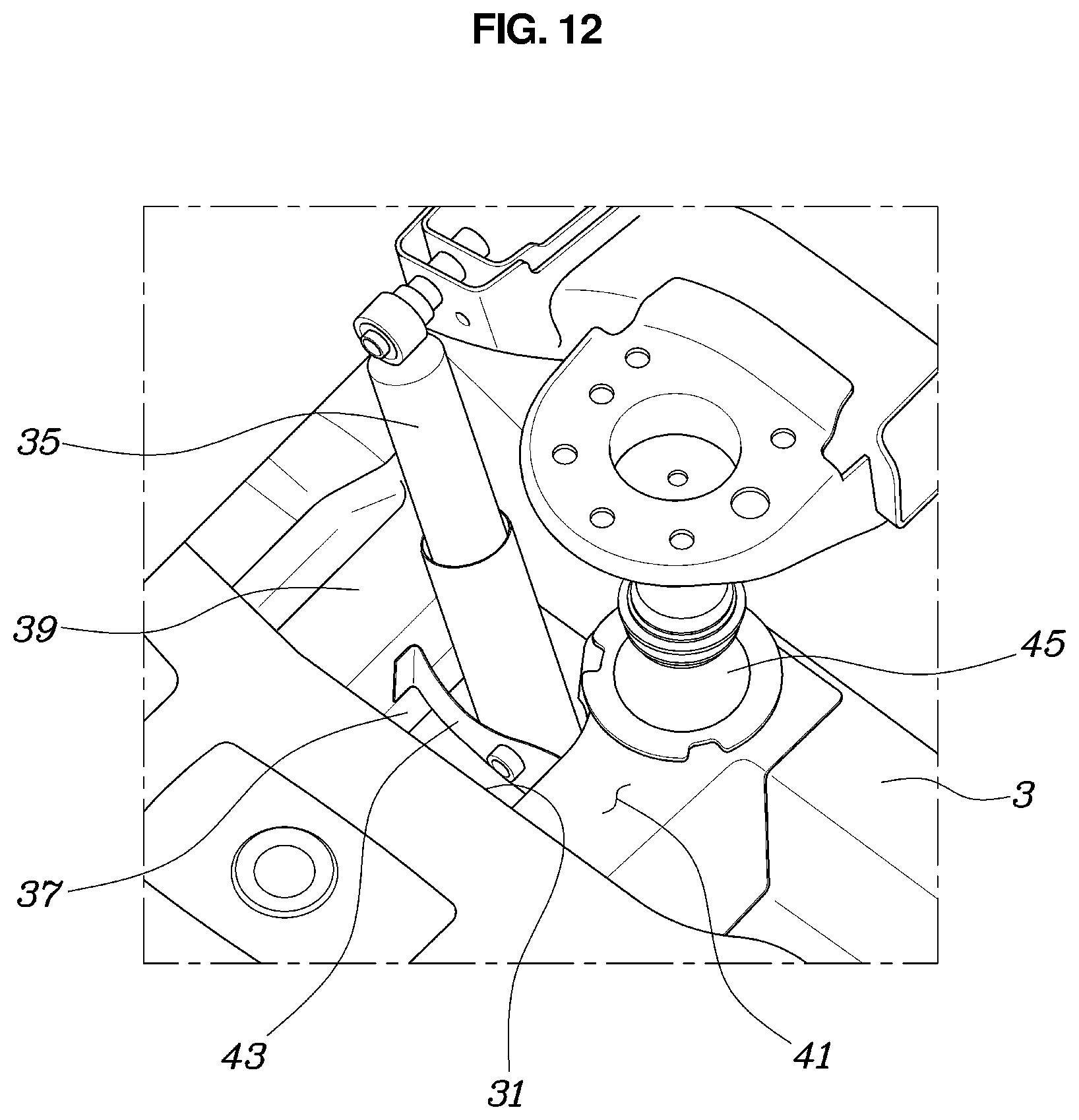 Patent US12351243 Figure 12 – Vehicle body structure