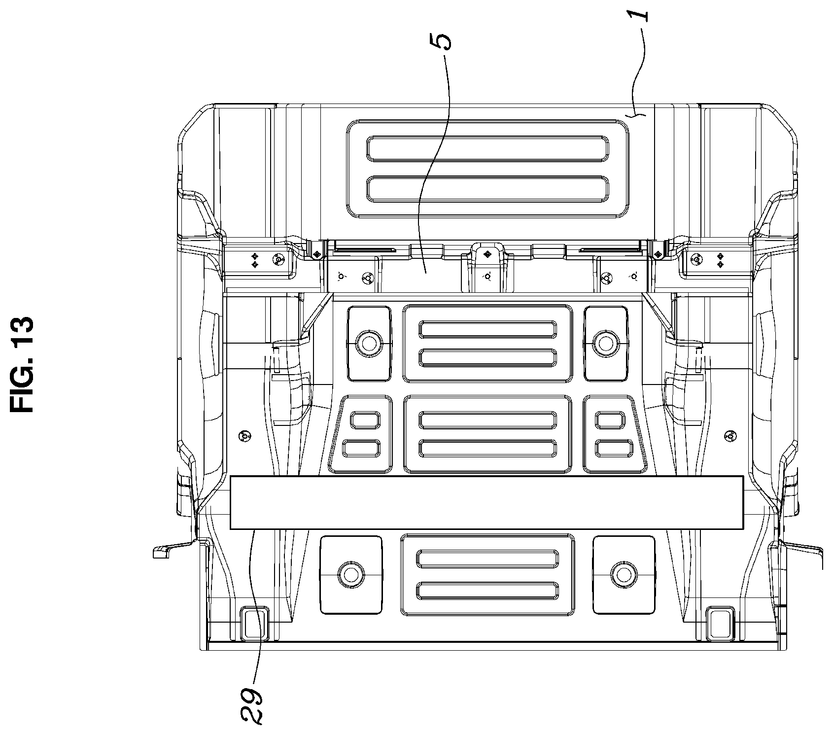 Patent US12351243 Figure 13 – Vehicle body structure