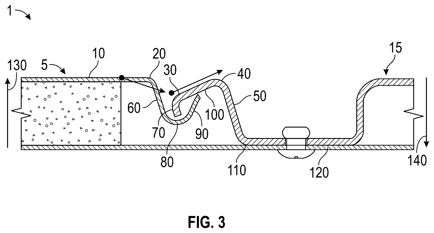 Patent US12351244 Figure 2 – Shock deflecting trailer wall panel and beam assembly and truck trailer using same