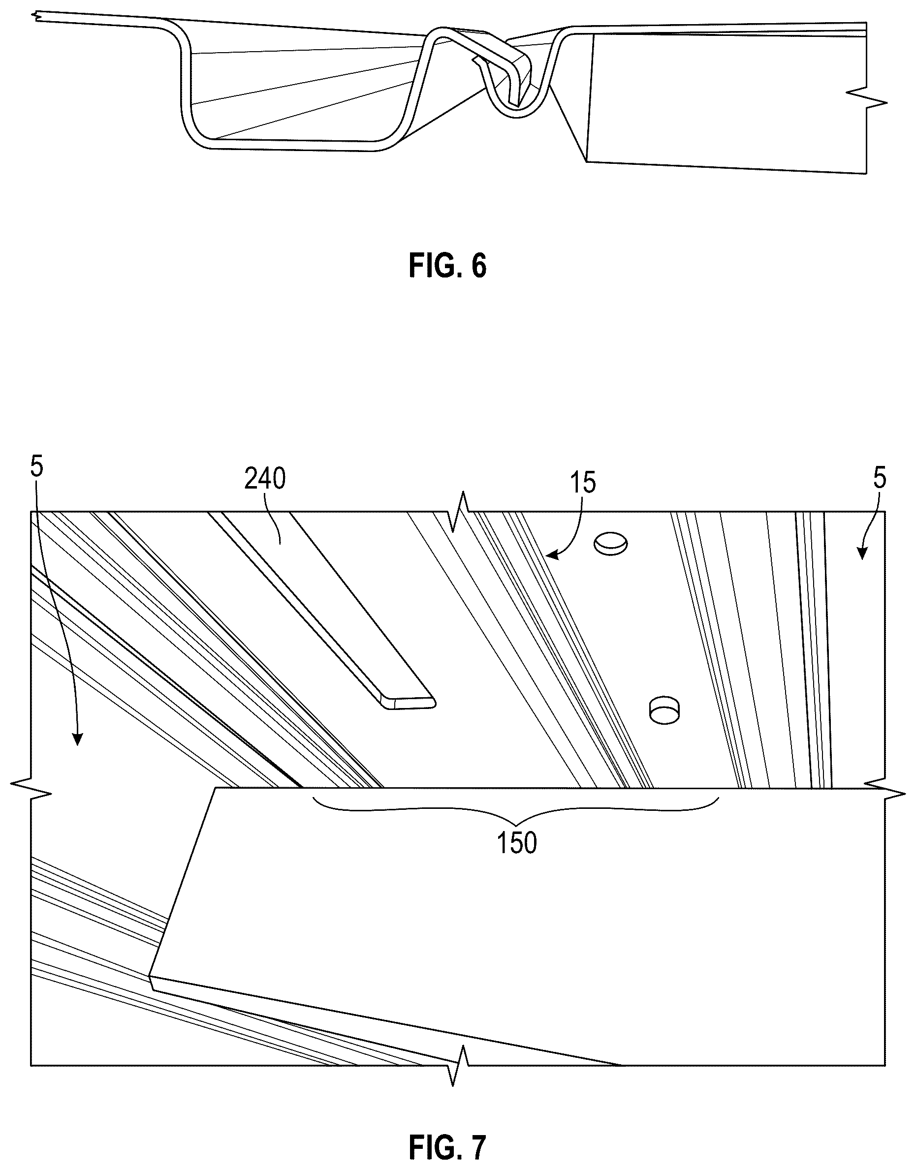 Patent US12351244 Figure 4 – Shock deflecting trailer wall panel and beam assembly and truck trailer using same