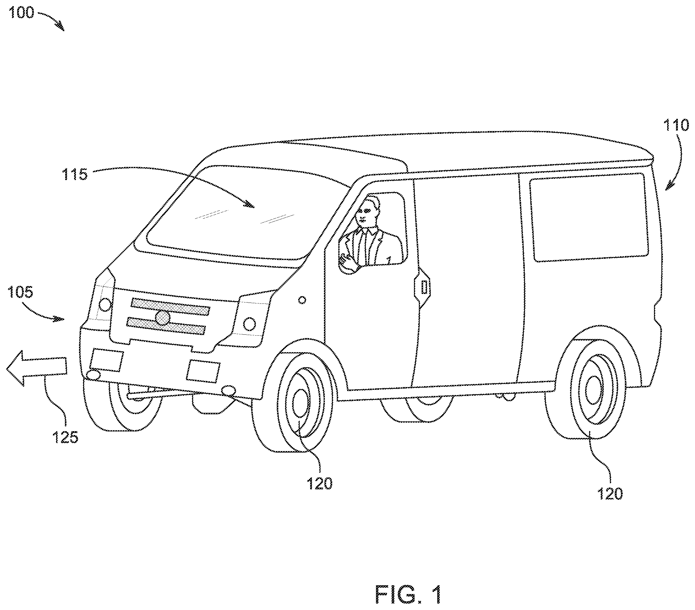 Patent US12351245 Figure 1 – Adjustable roof assembly