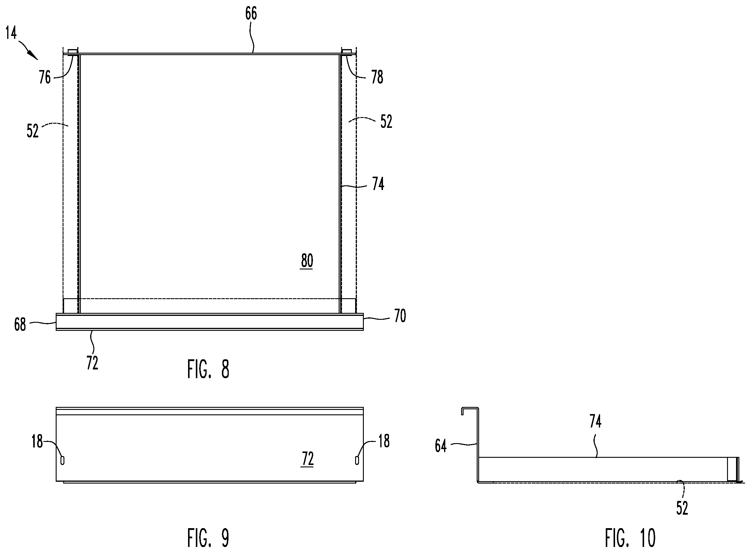 Patent US12351247 Figure 3 – Spare tire storage assembly