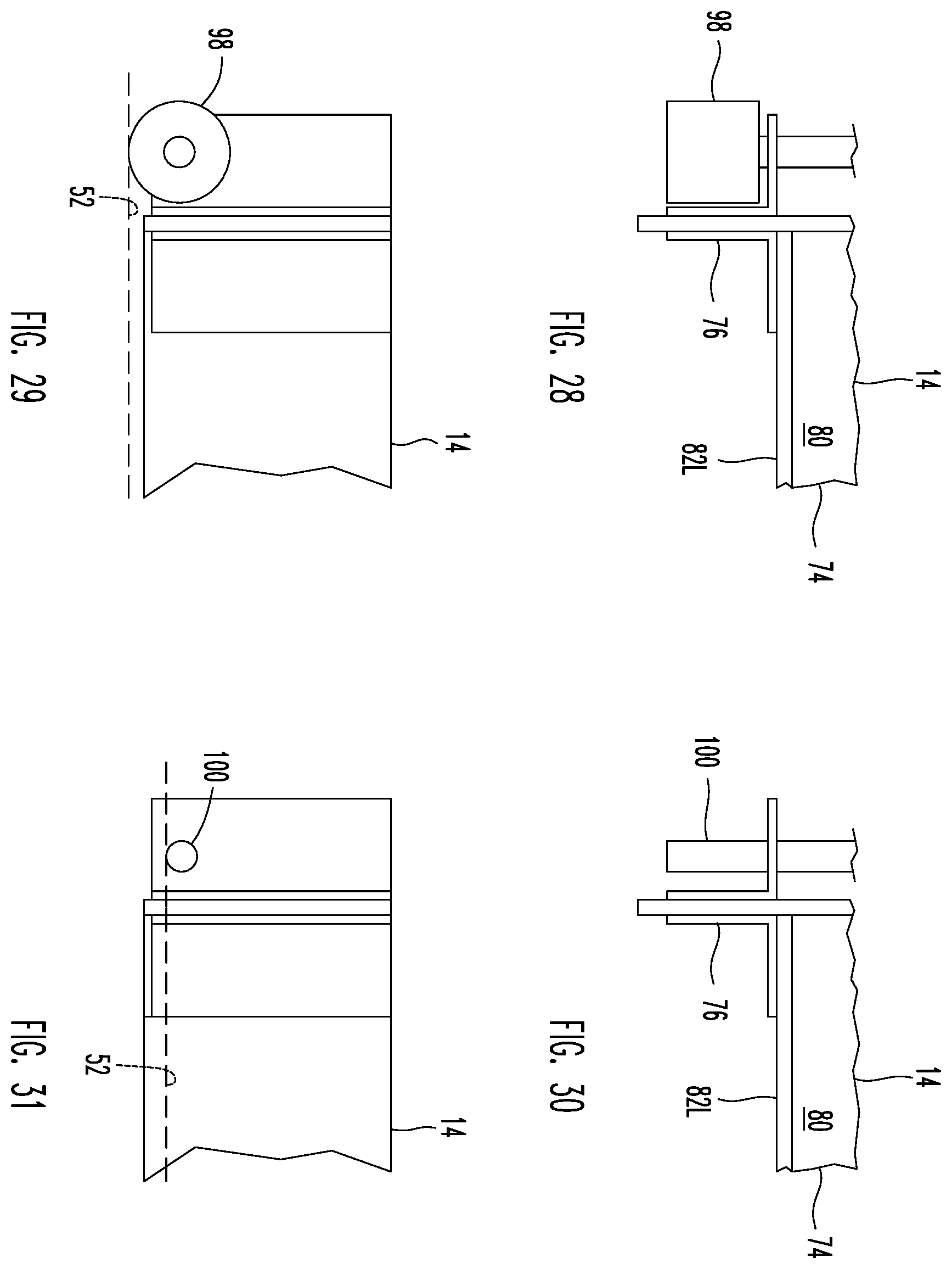 Patent US12351247 Figure 8 – Spare tire storage assembly