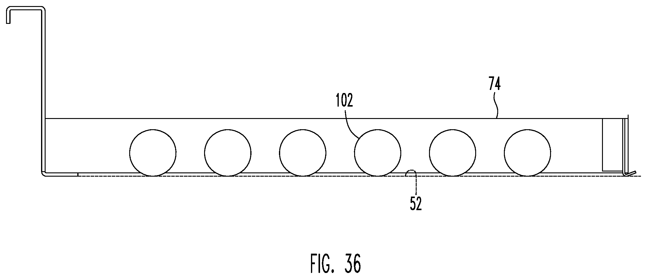 Patent US12351247 Figure 10 – Spare tire storage assembly