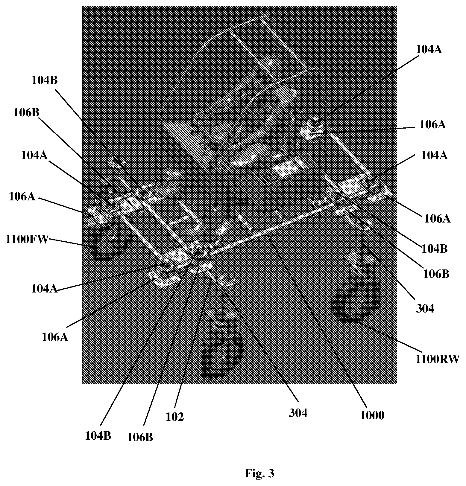 Patent US12351248 Figure 3 – All-terrain utility vehicle and methods thereof