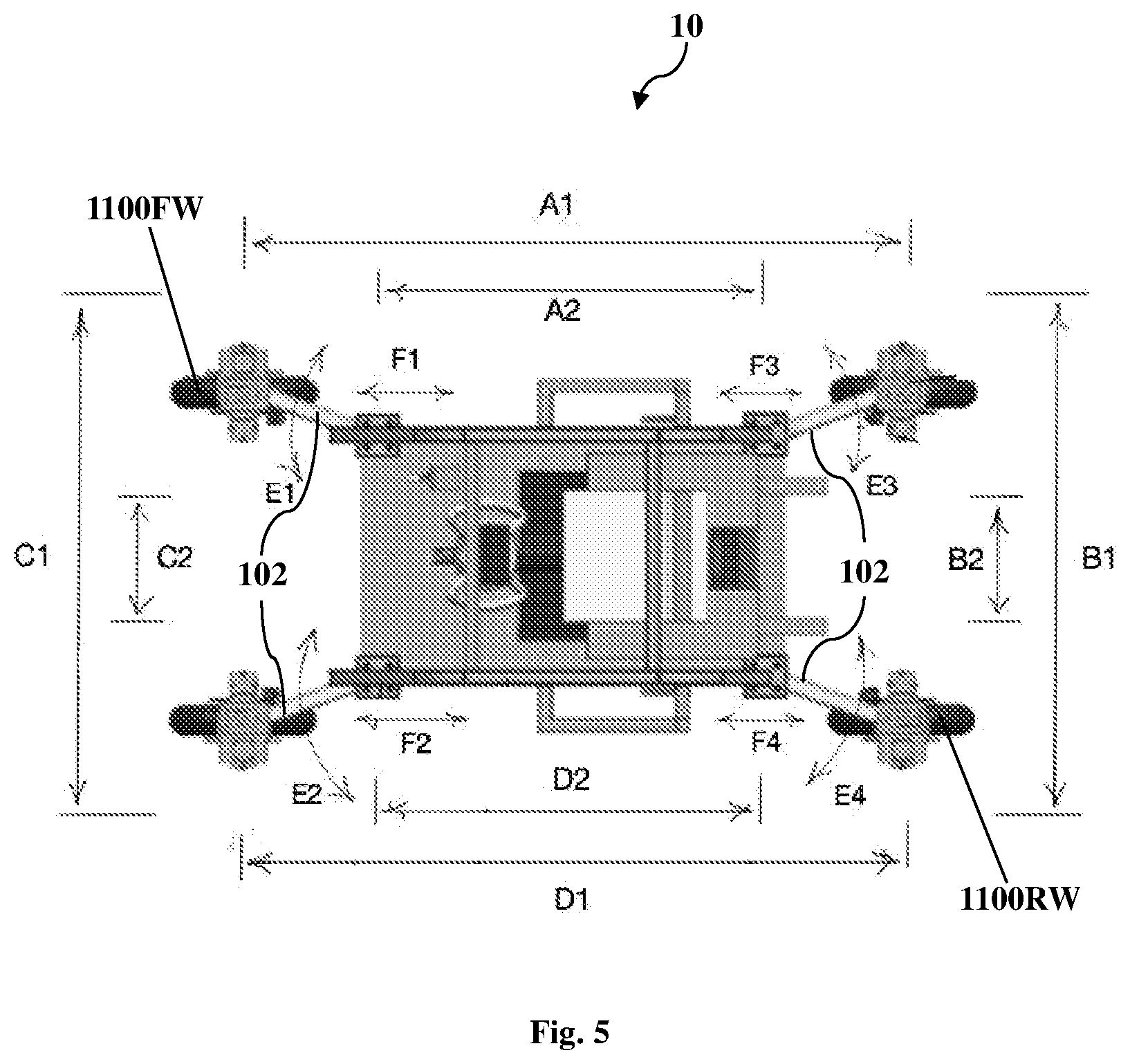 Patent US12351248 Figure 5 – All-terrain utility vehicle and methods thereof