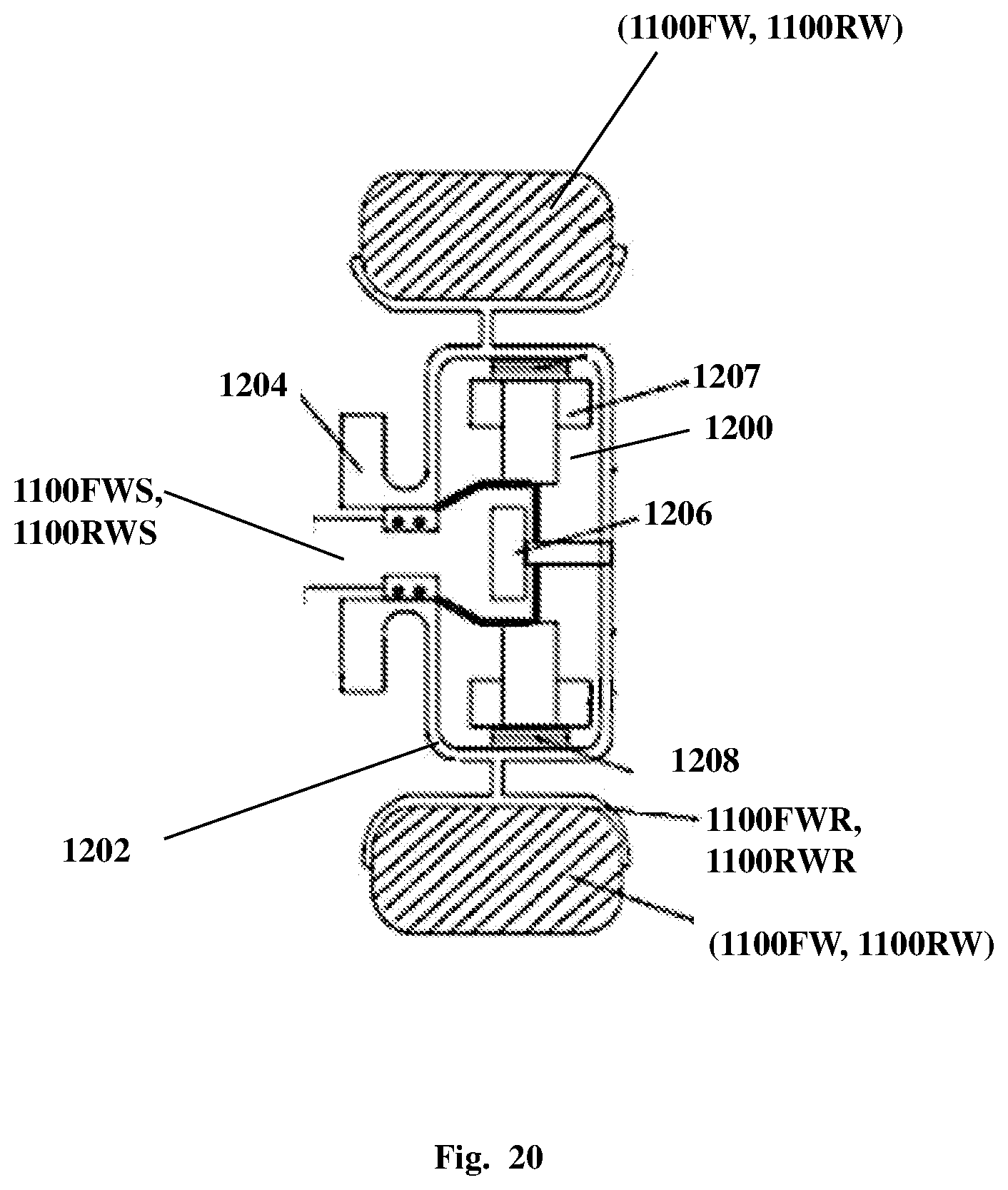 Patent US12351248 Figure 20 – All-terrain utility vehicle and methods thereof