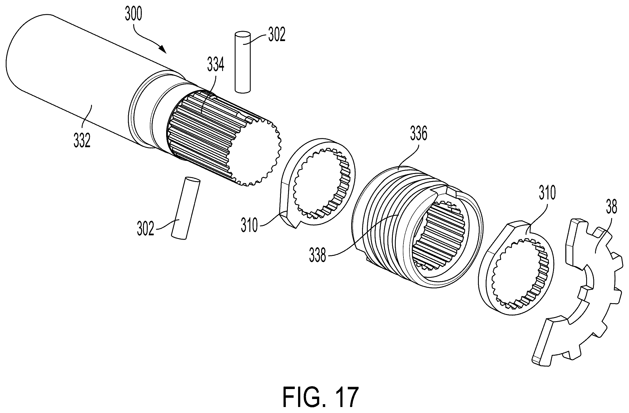 Patent US12351249 Figure 10 – Steer-by-wire rotational travel stop