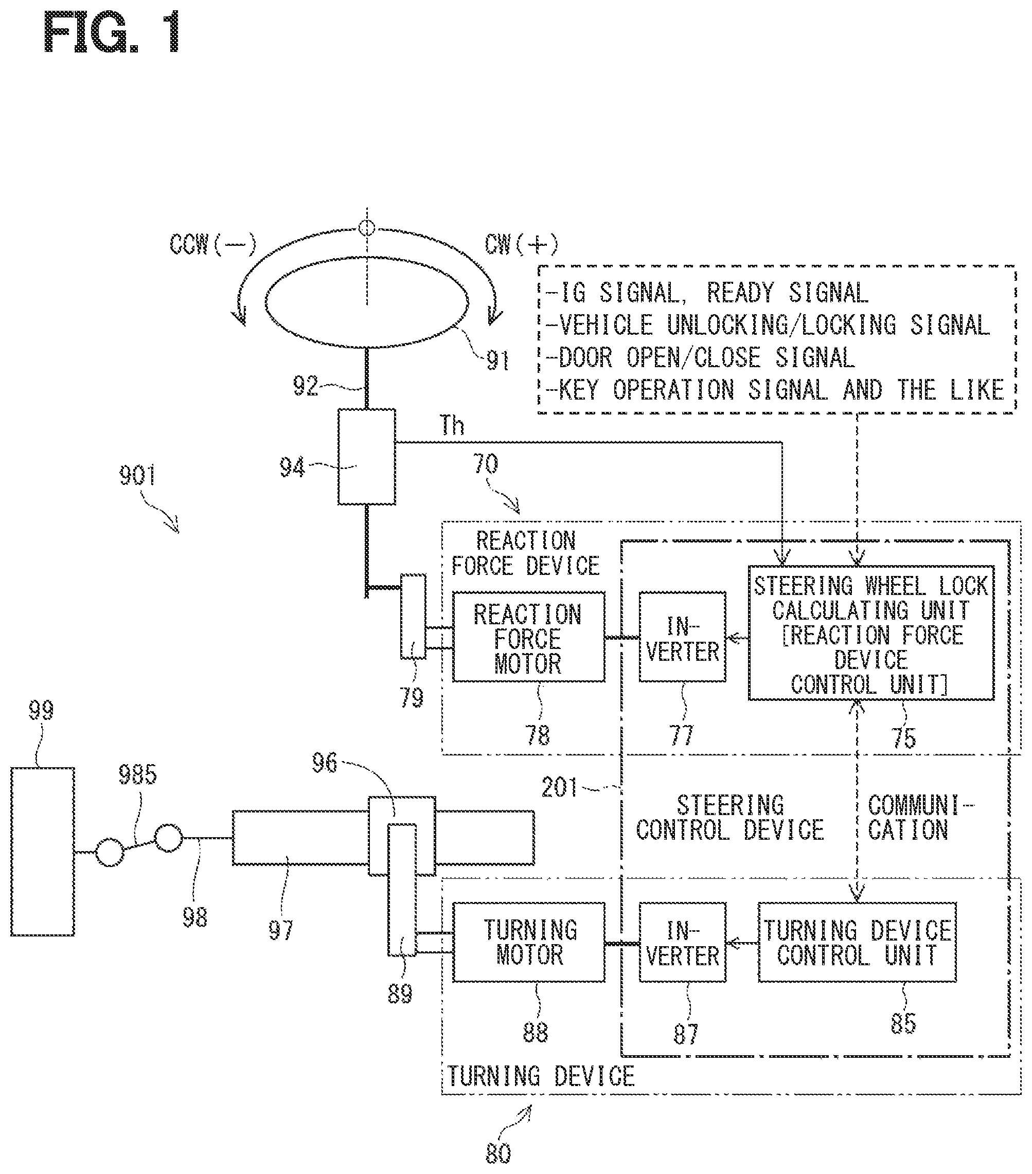 Patent US12351252 Figure 1 – Steering control device