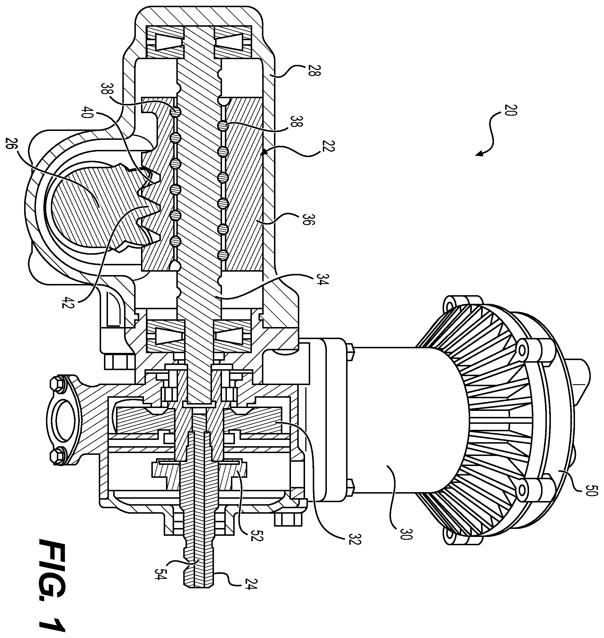 Patent US12351253 — System and method to detect malfunction in an electronic controlled hydraulic assistance steering system — Figure 1