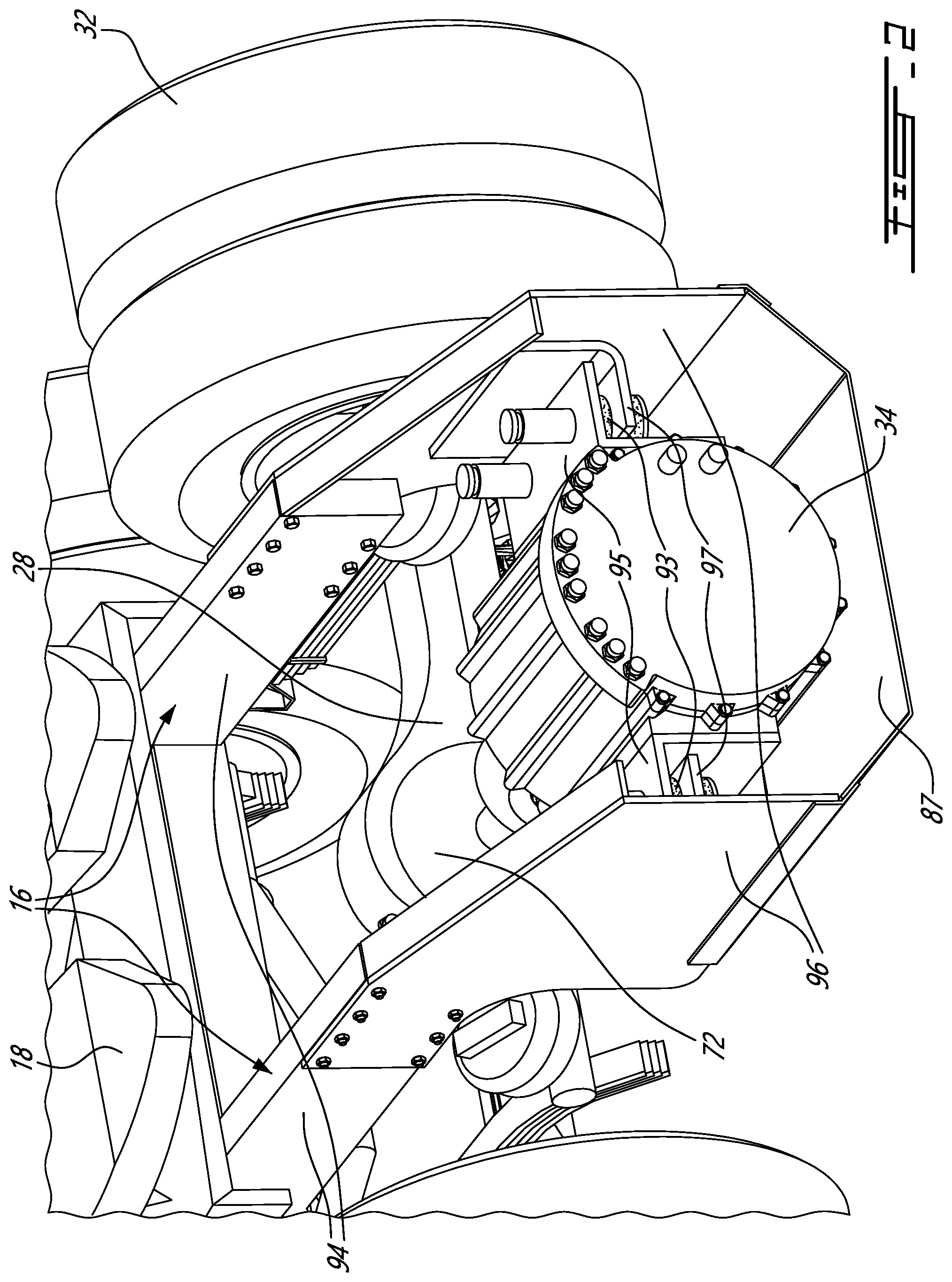Patent US12351254 Figure 2 – Hybrid tractor truck