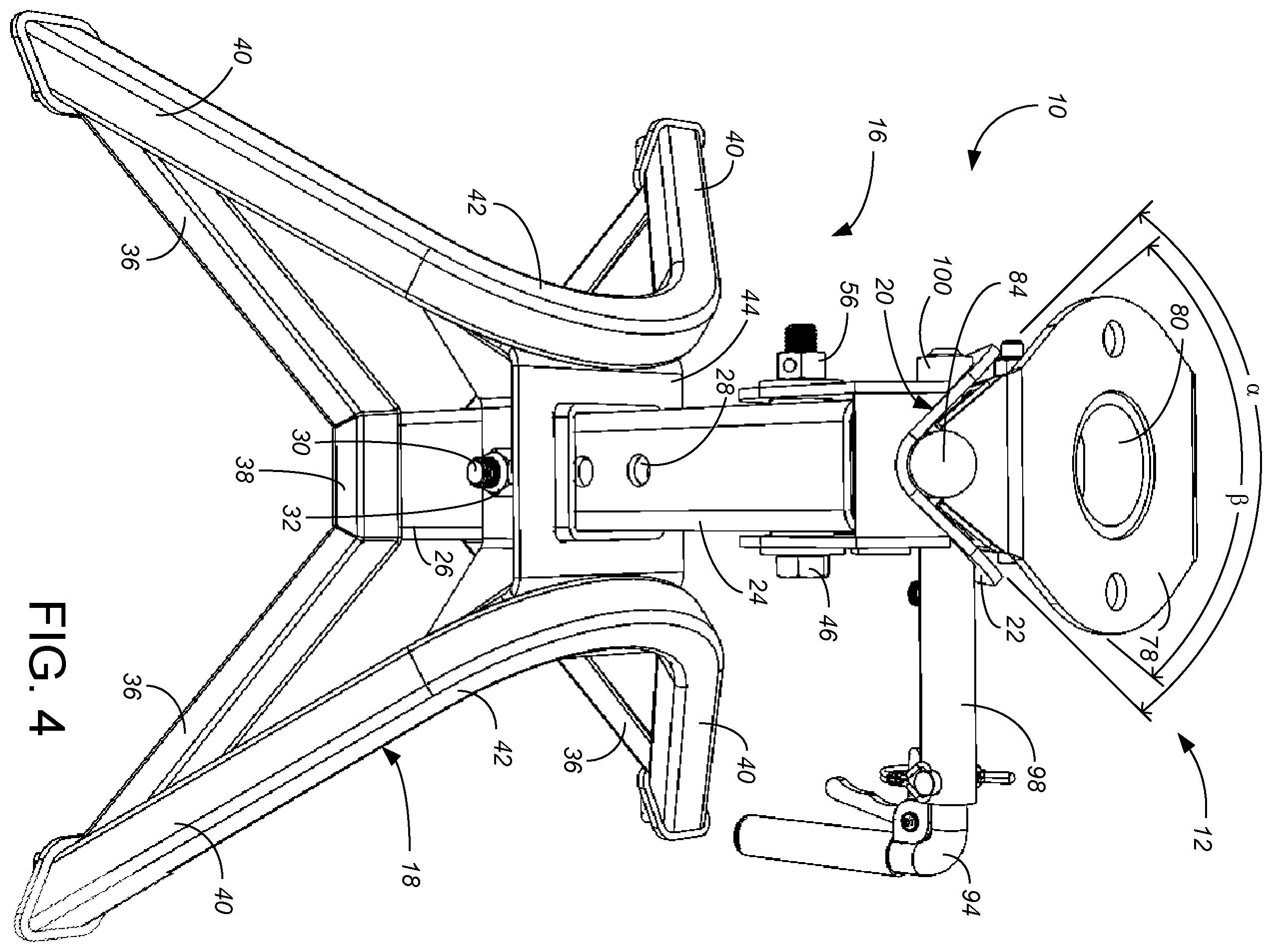 Patent US12351255 Figure 4 – Fifth wheel hitch