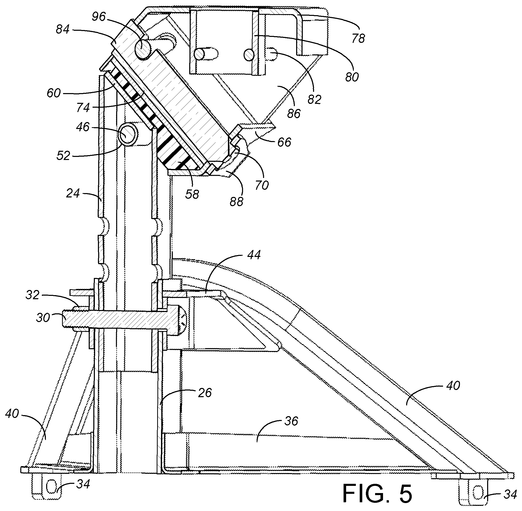 Patent US12351255 Figure 5 – Fifth wheel hitch