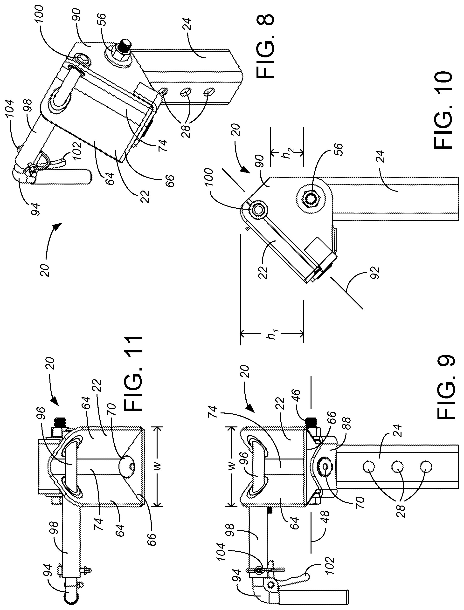 Patent US12351255 Figure 8 – Fifth wheel hitch