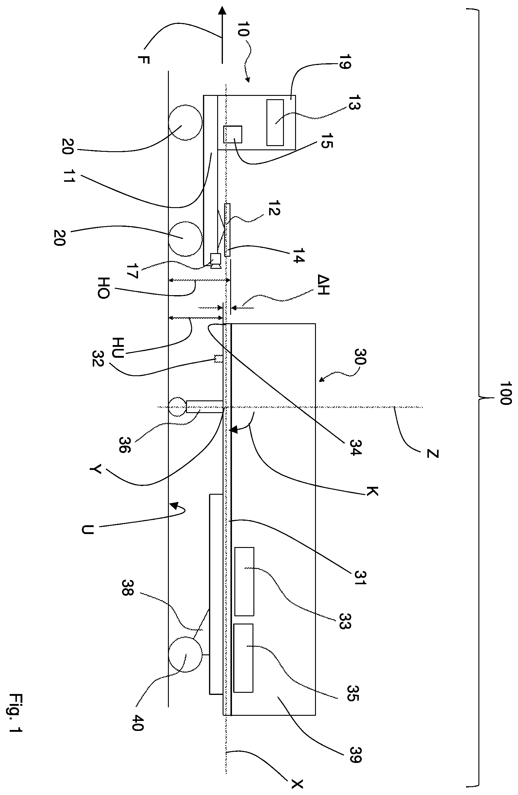 Patent US12351256 Figure 1 – Method for coupling a tractor with a semi-trailer and a semi-truck with a tractor and a semi-trailer