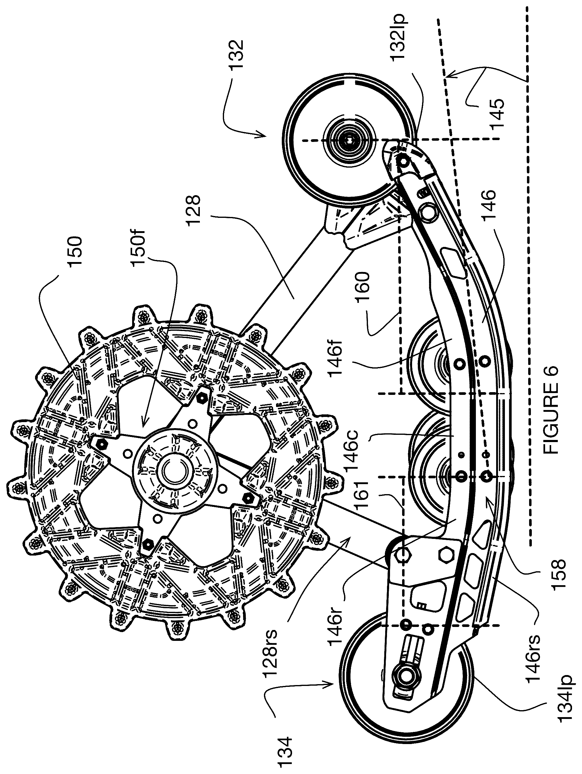 Patent US12351257 Figure 6 – Track assembly and vehicle
