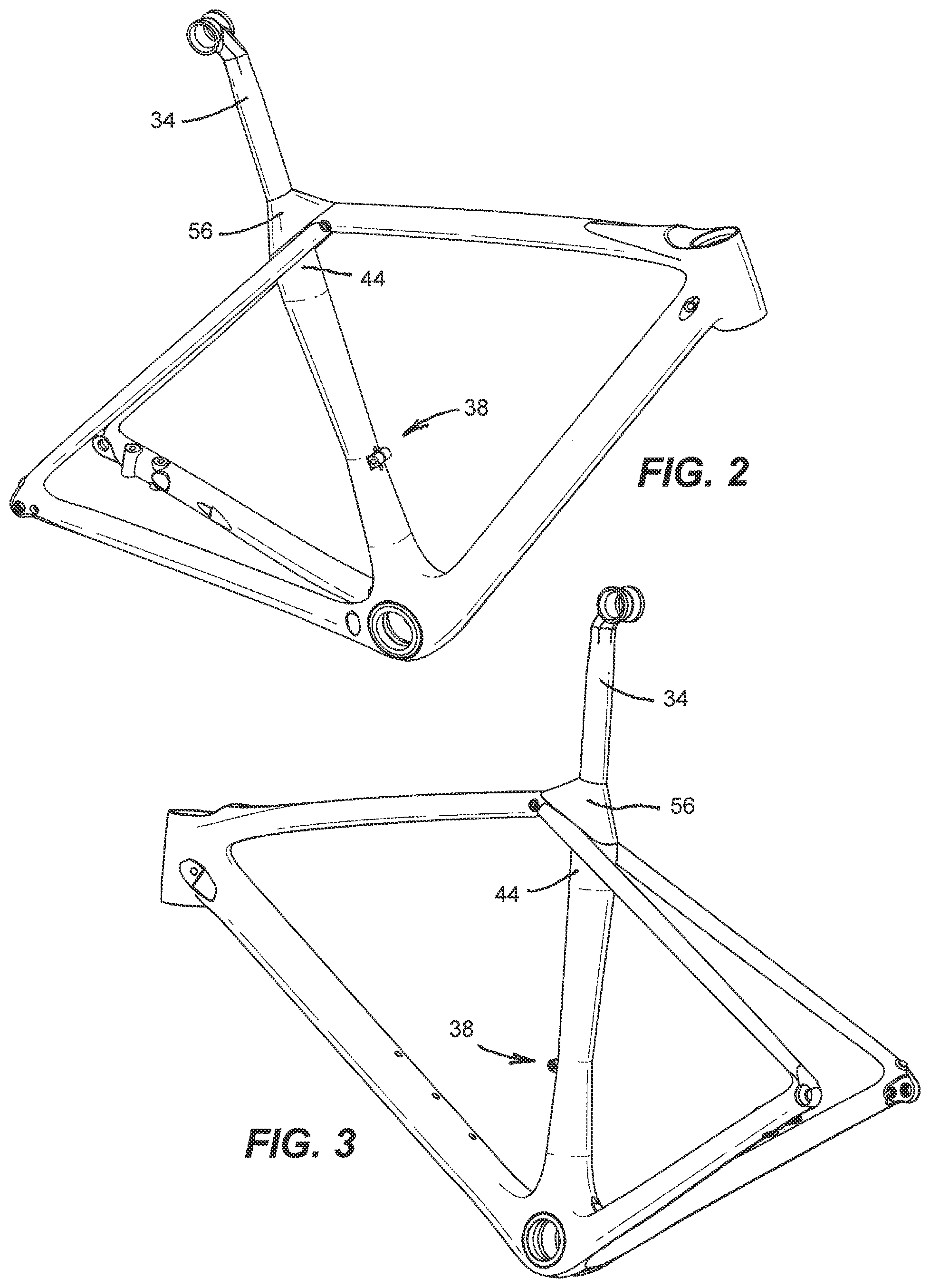 Patent US12351263 Figure 2 – Bicycle with compliant seat post interface