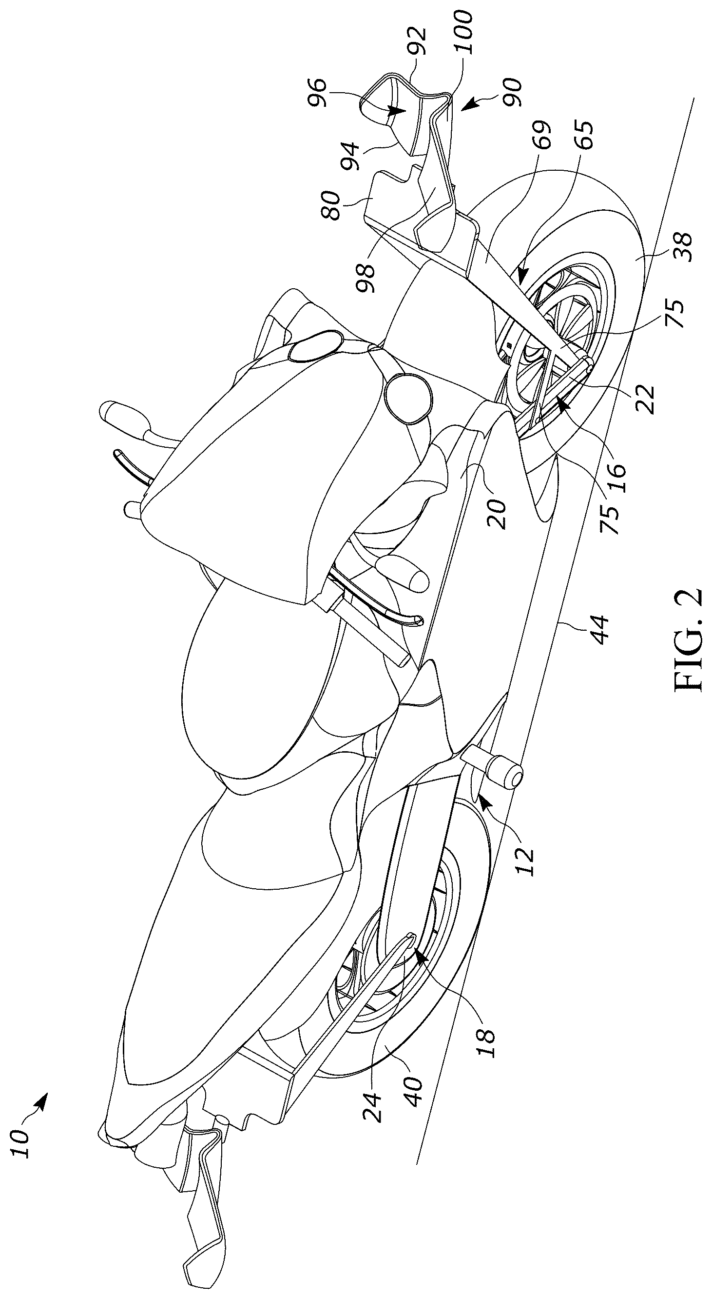 Patent US12351264 Figure 2 – System for creating downforce on a wheeled vehicle