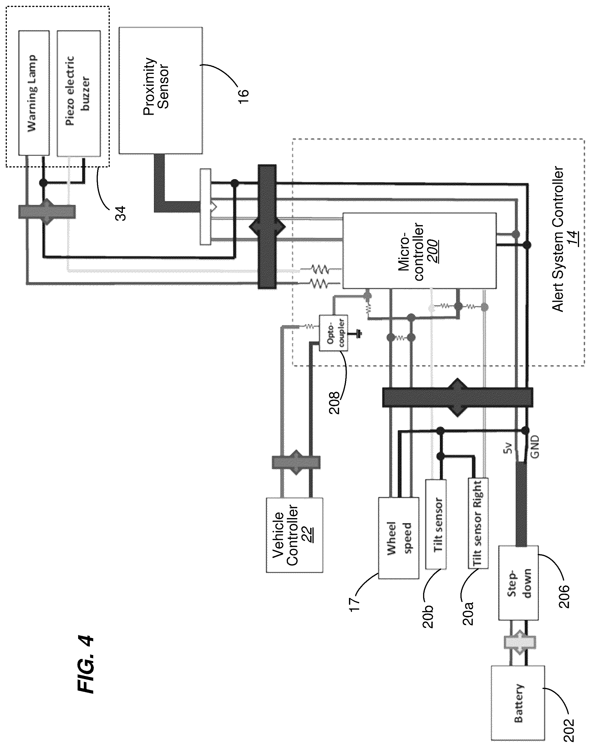 Patent US12351266 Figure 4 – Collision alert systems and methods for micromobility vehicles