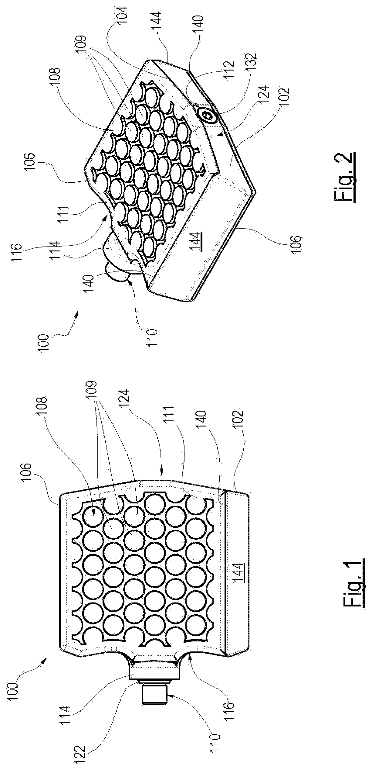 Patent US12351269 — Bicycle pedal with elastomeric surface — Figure 1