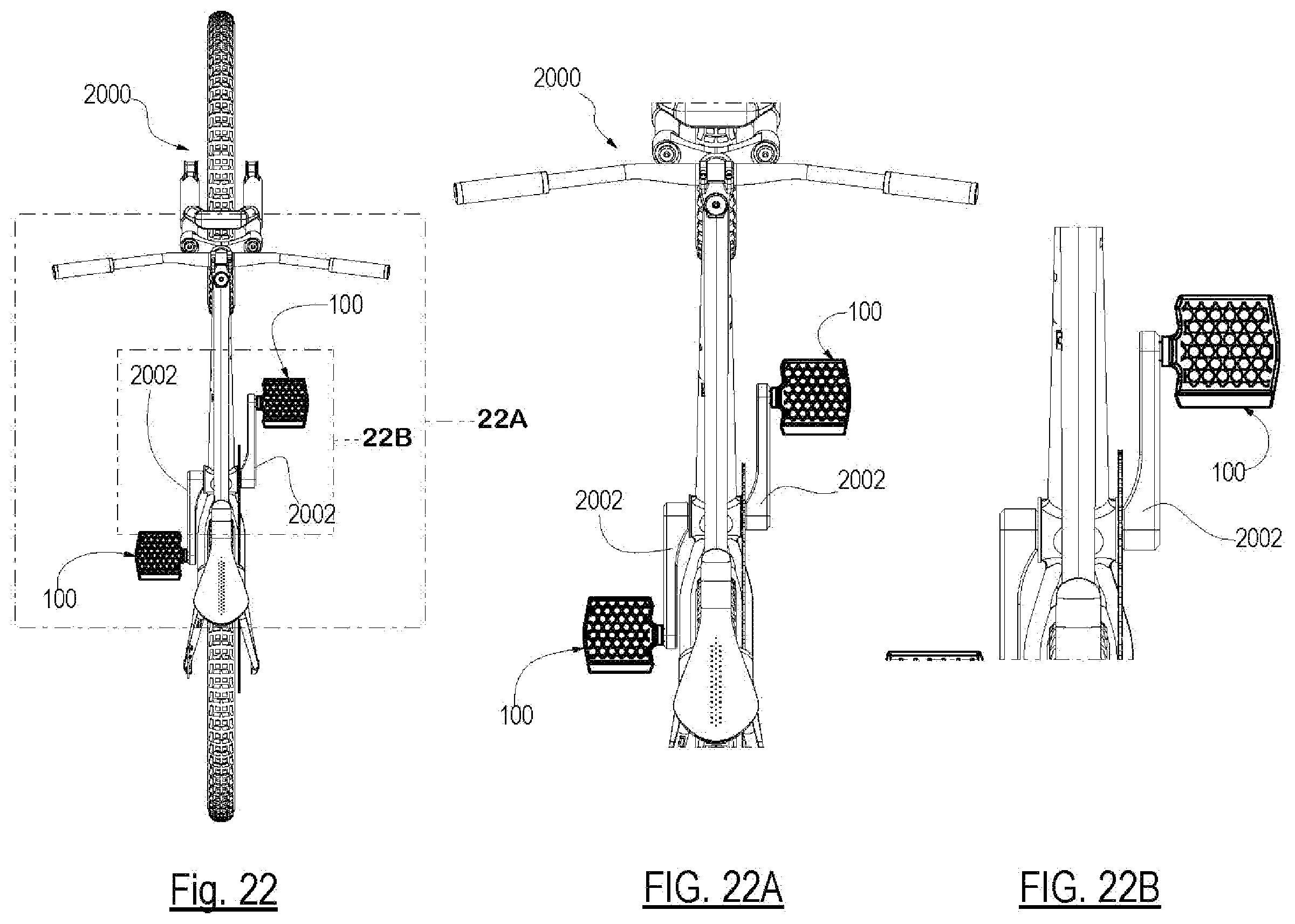 Patent US12351269 Figure 11 – Bicycle pedal with elastomeric surface