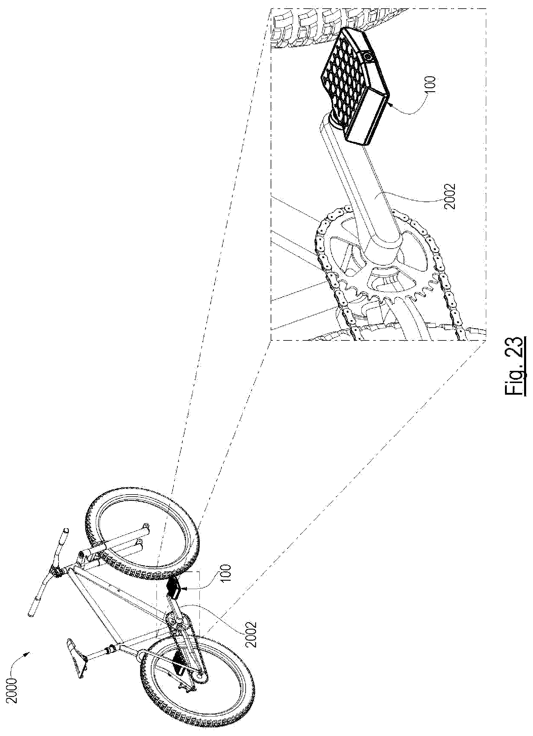 Patent US12351269 Figure 12 – Bicycle pedal with elastomeric surface