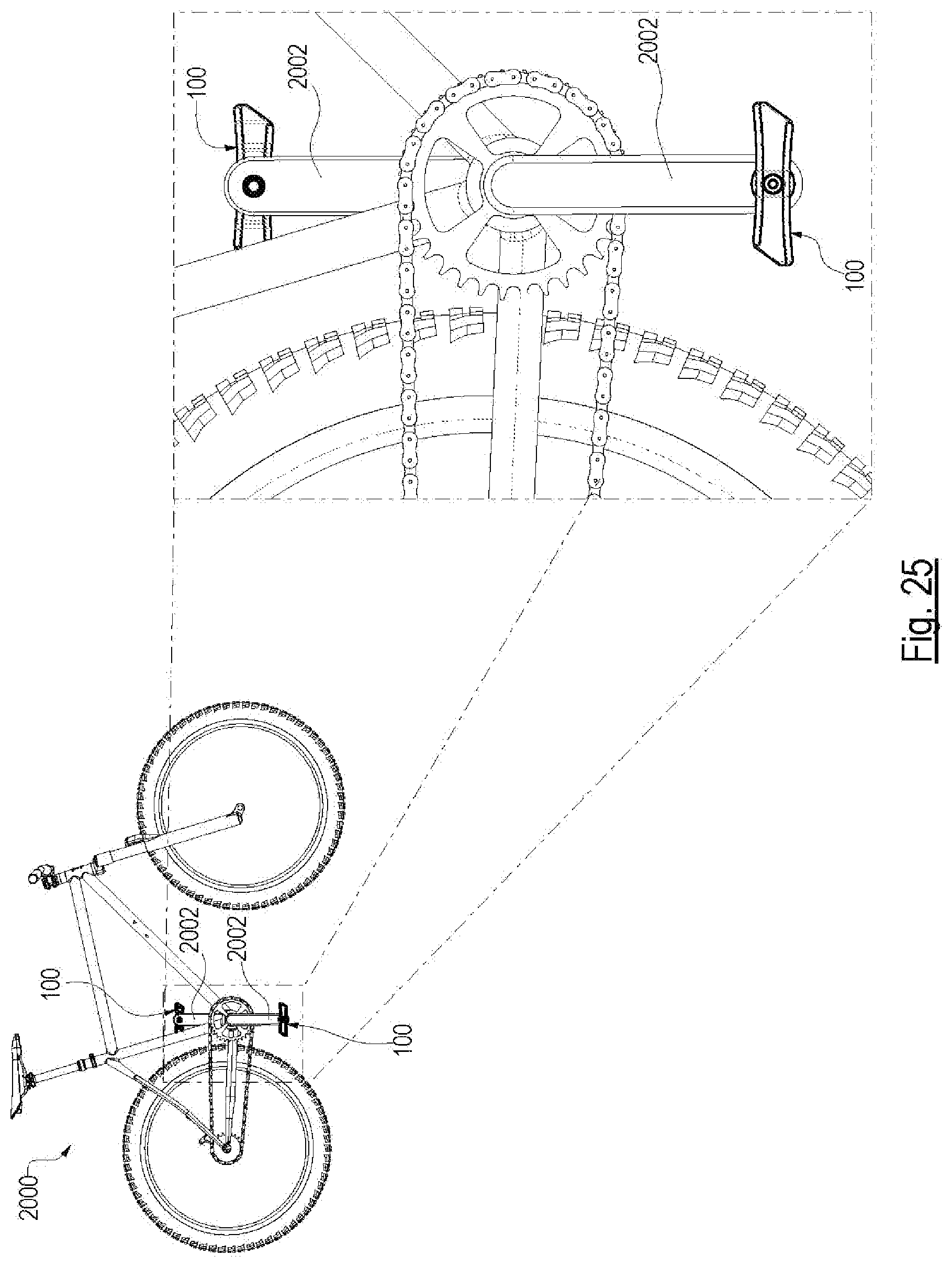 Patent US12351269 Figure 14 – Bicycle pedal with elastomeric surface