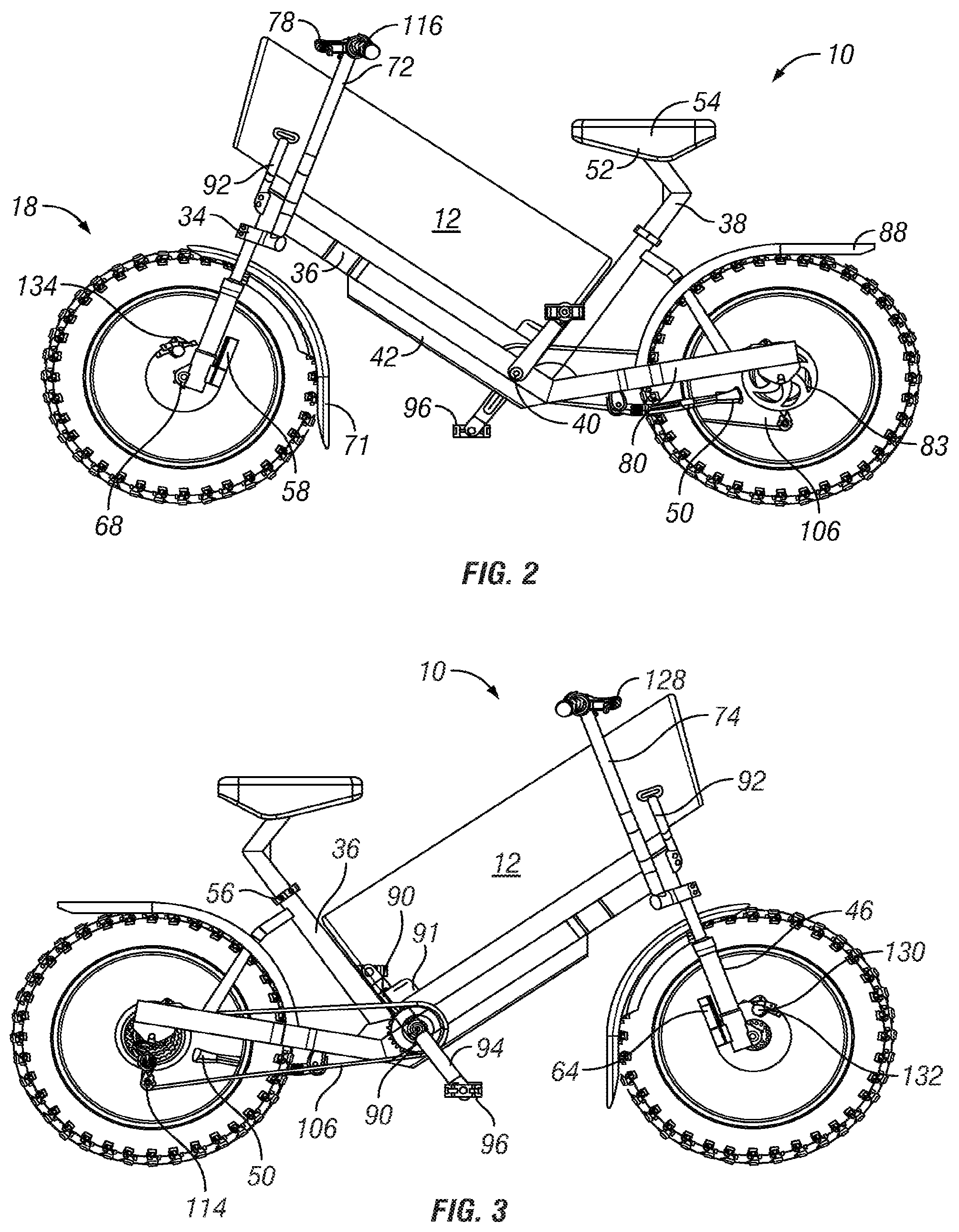 Patent US12351270 Figure 2 – Riding bag transport cart/cycle