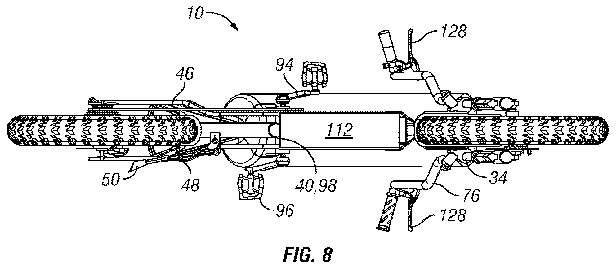 Patent US12351270 Figure 7 – Riding bag transport cart/cycle