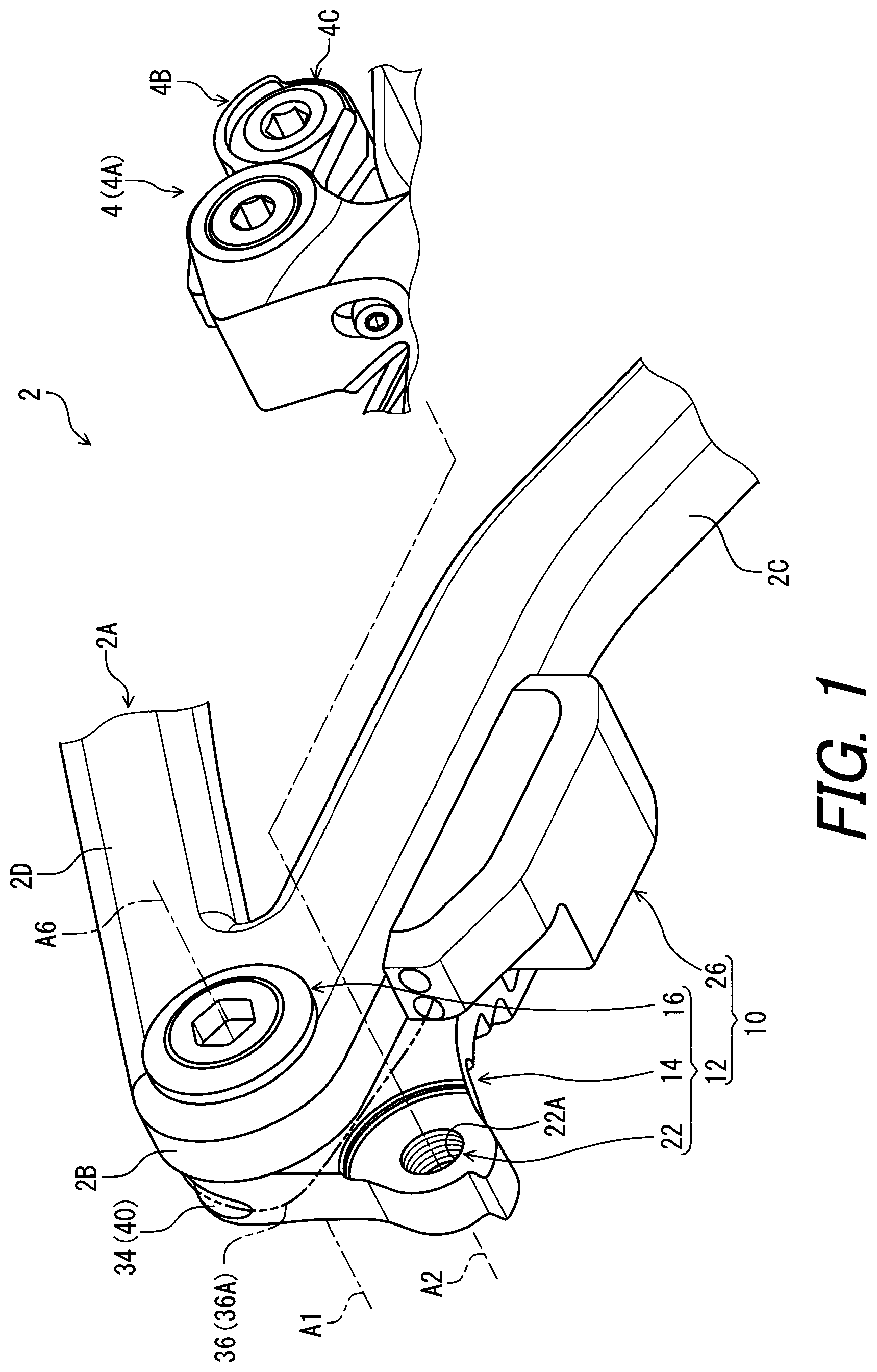 Patent US12351272 — Bracket apparatus — Figure 1
