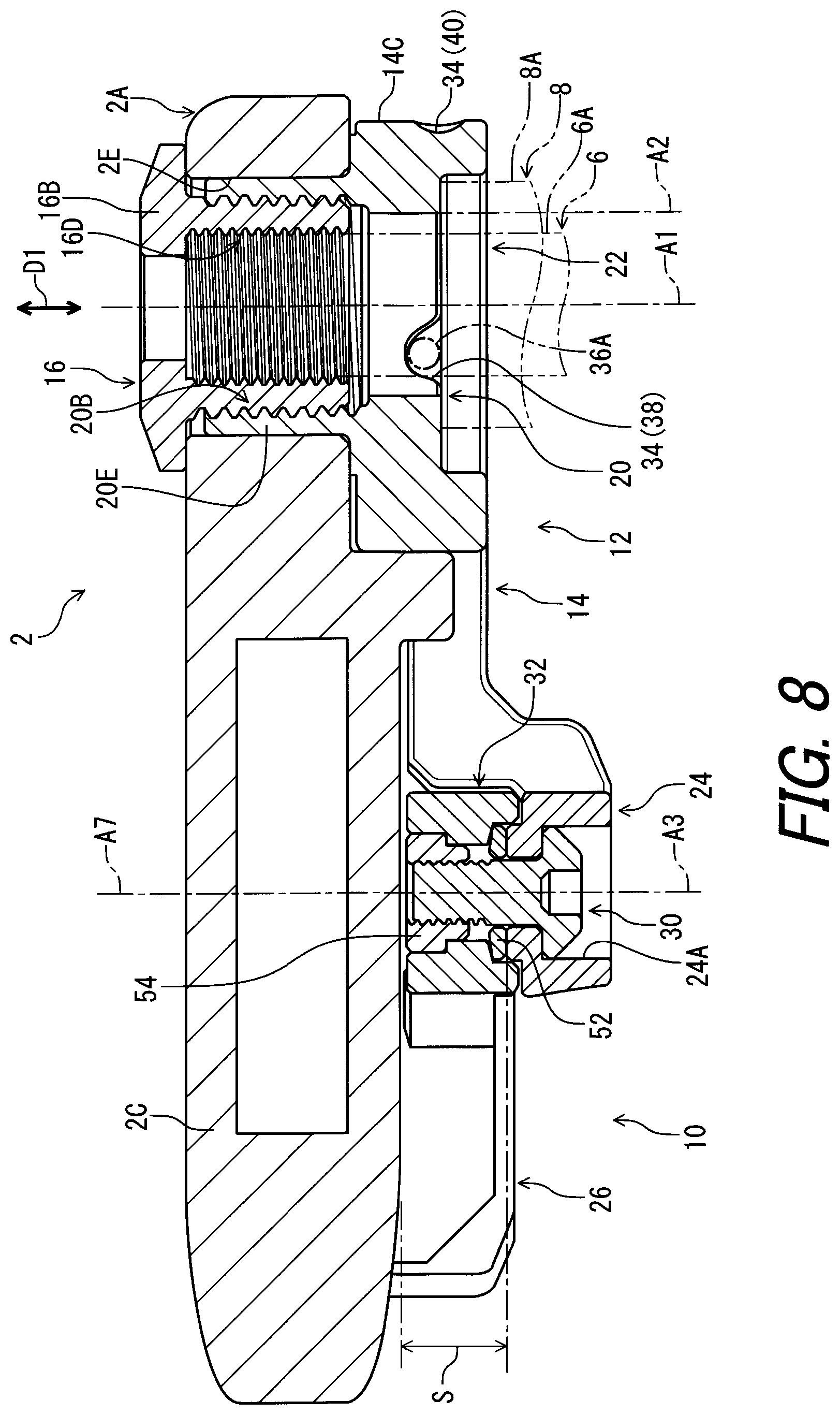 Patent US12351272 Figure 8 – Bracket apparatus