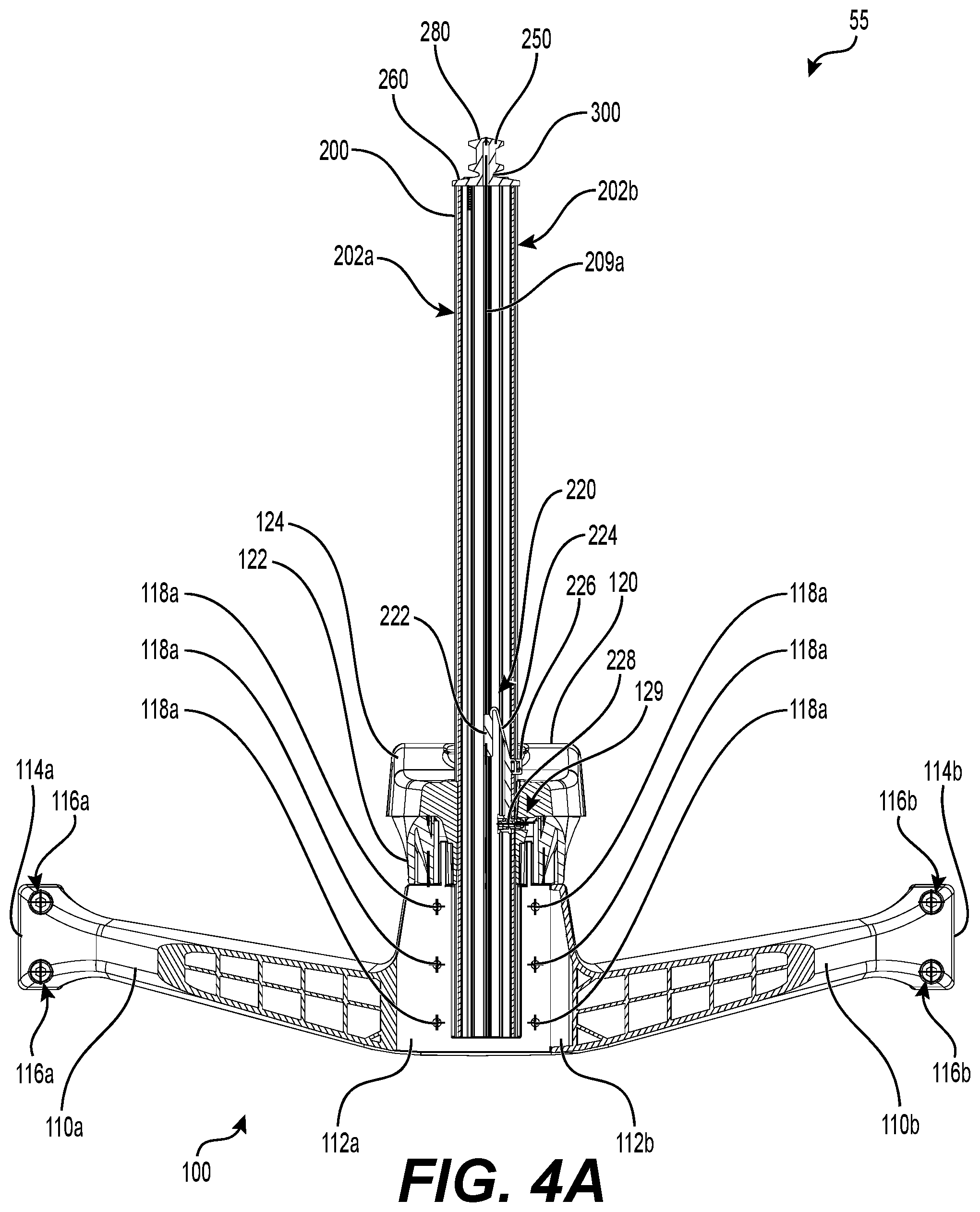 Patent US12351276 Figure 4 – Tow attachment, tow pylon assembly and watercraft having same