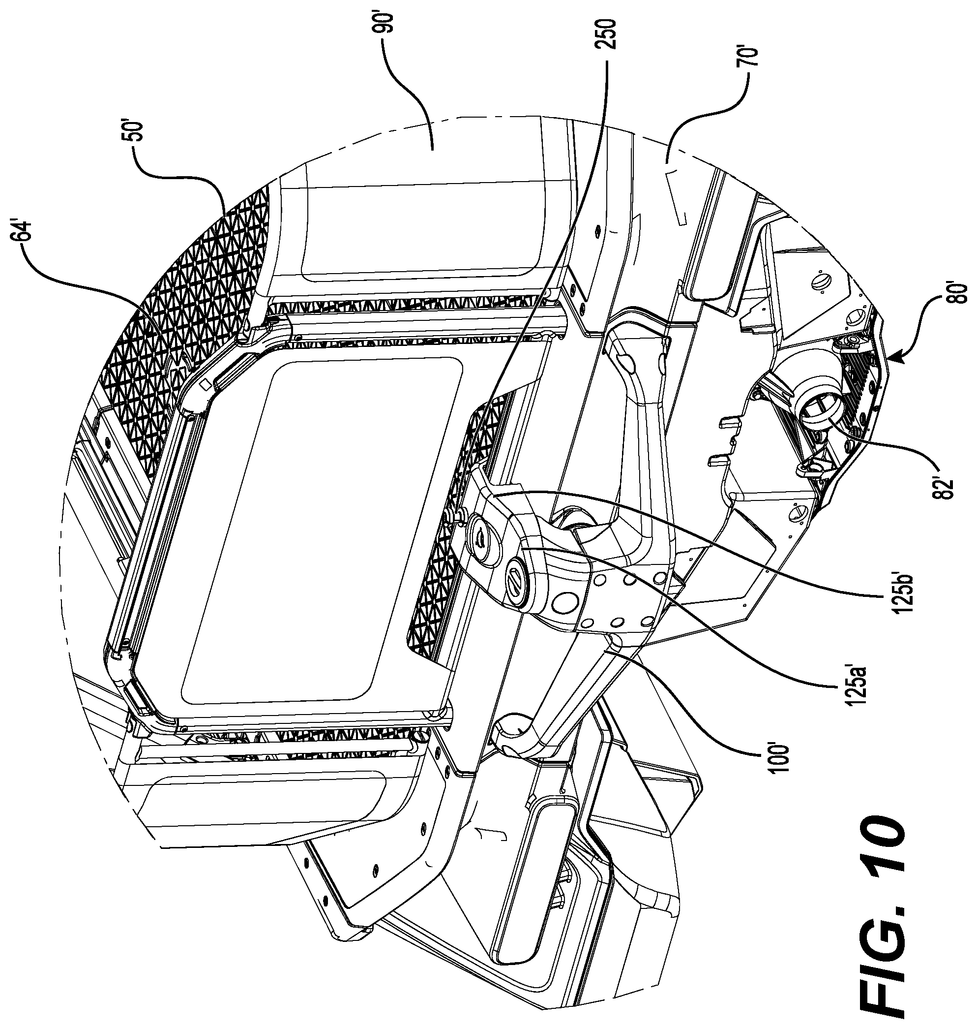 Patent US12351276 Figure 12 – Tow attachment, tow pylon assembly and watercraft having same