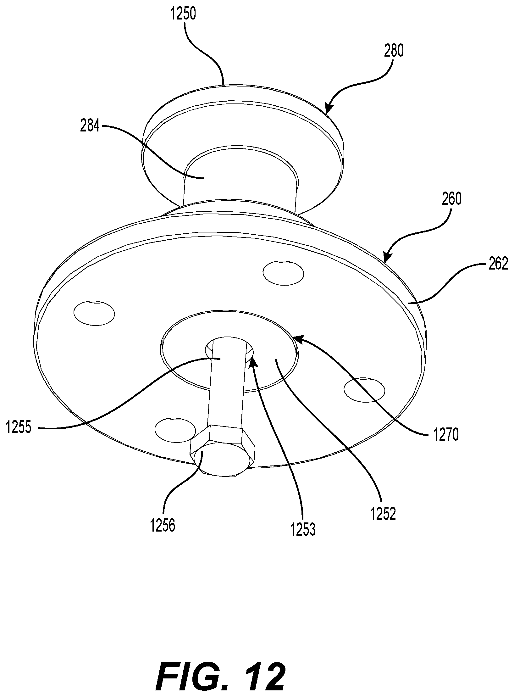 Patent US12351276 Figure 14 – Tow attachment, tow pylon assembly and watercraft having same