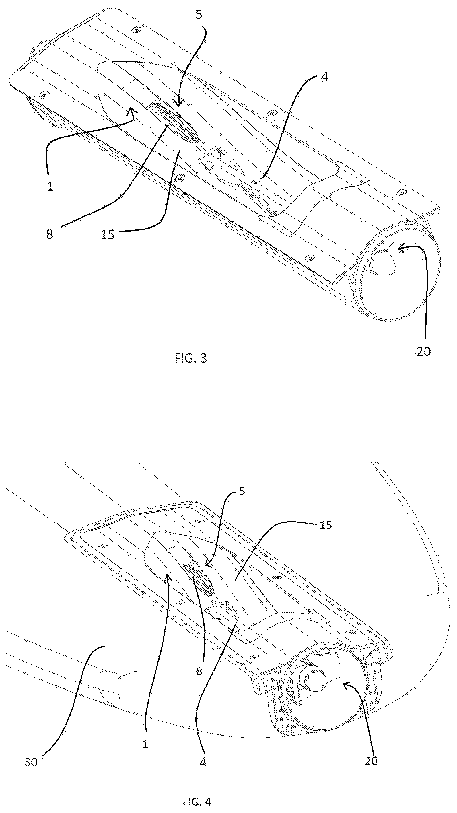 Patent US12351278 Figure 2 – Electric drive system for craft, such as a surfboard or paddleboard, with cooling means