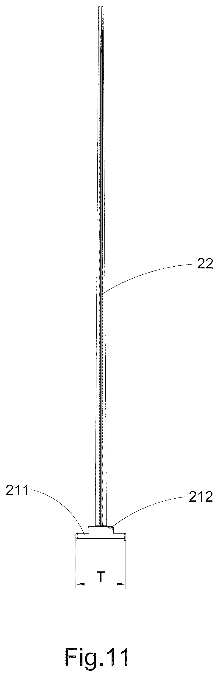 Patent US12351279 Figure 11 – Inflatable paddle board with central balancing fin