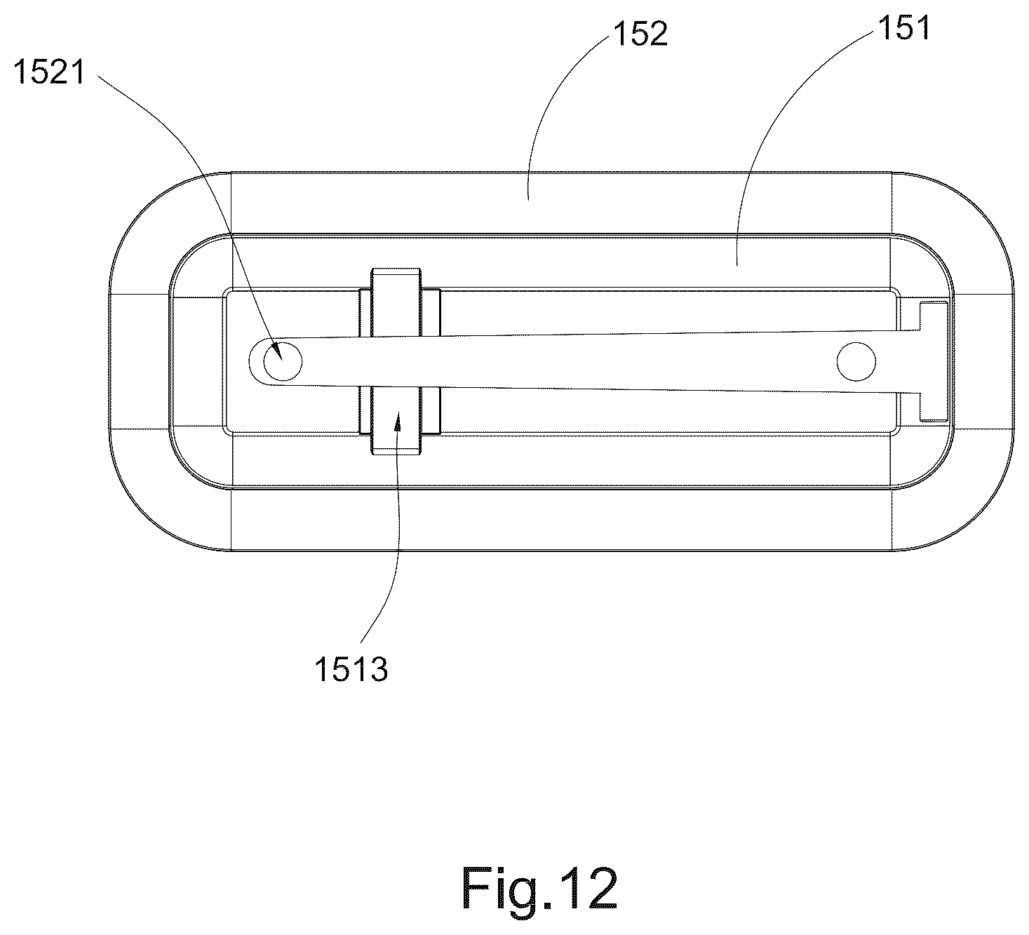 Patent US12351279 Figure 12 – Inflatable paddle board with central balancing fin