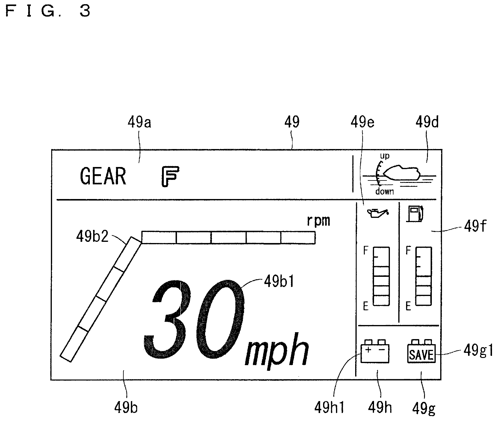 Patent US12351280 Figure 3 – Small planing watercraft and method of controlling small planing watercraft