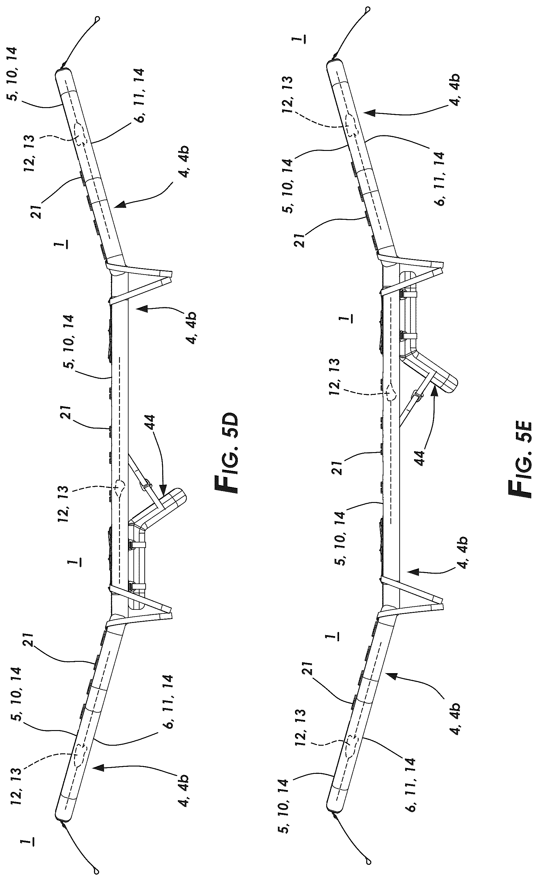 Patent US12351286 Figure 14 – Inflatable oar frame for a watercraft
